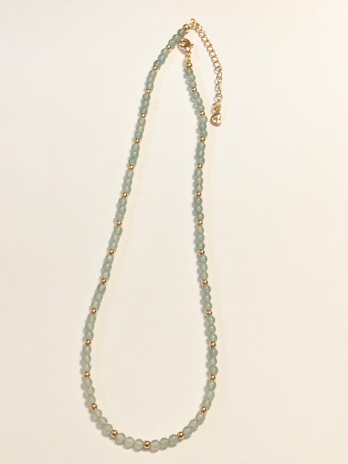 WE lux 3mm icy jadeite beads necklace and bracelet