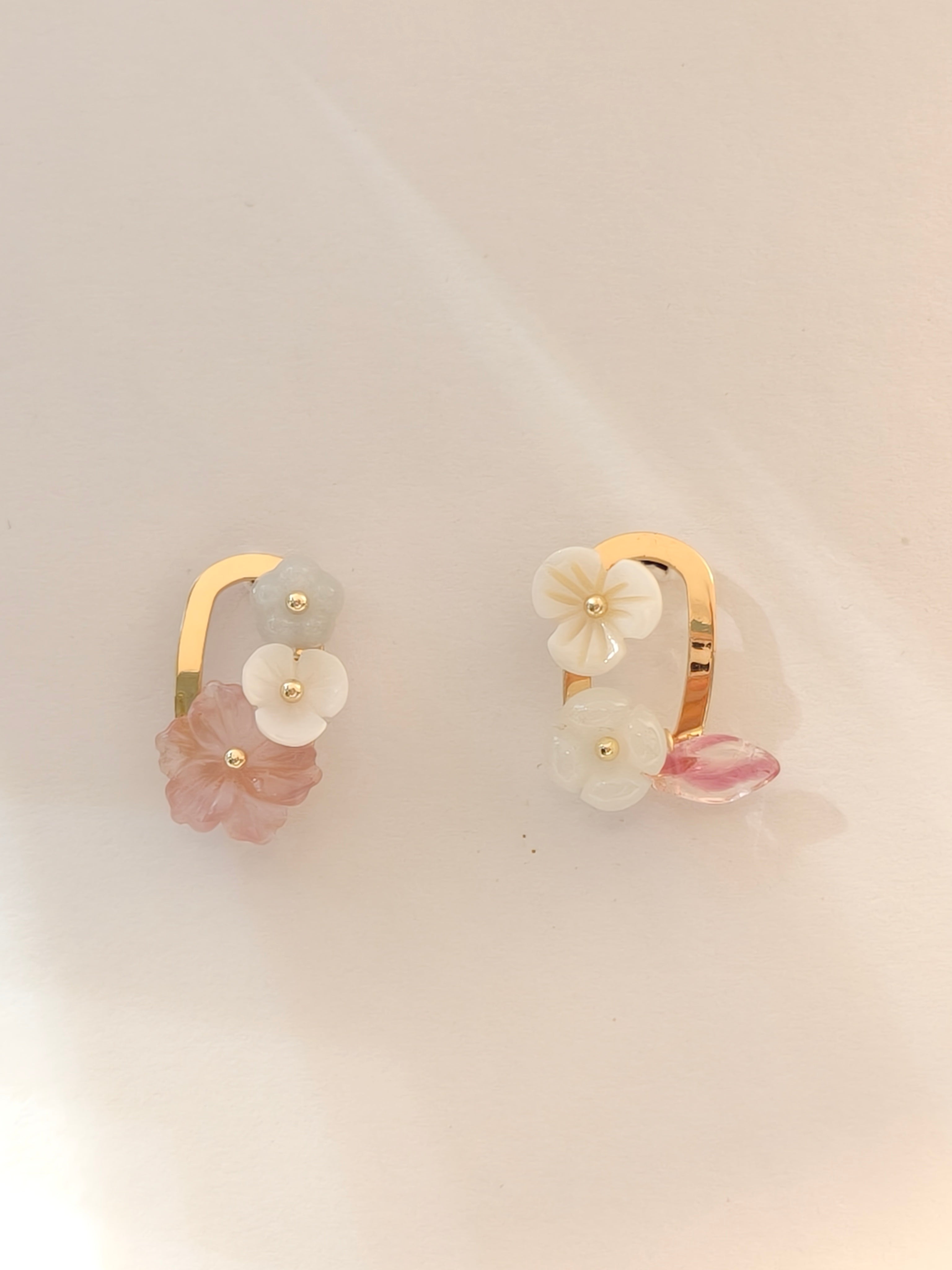 WE Monet jadeite earring
