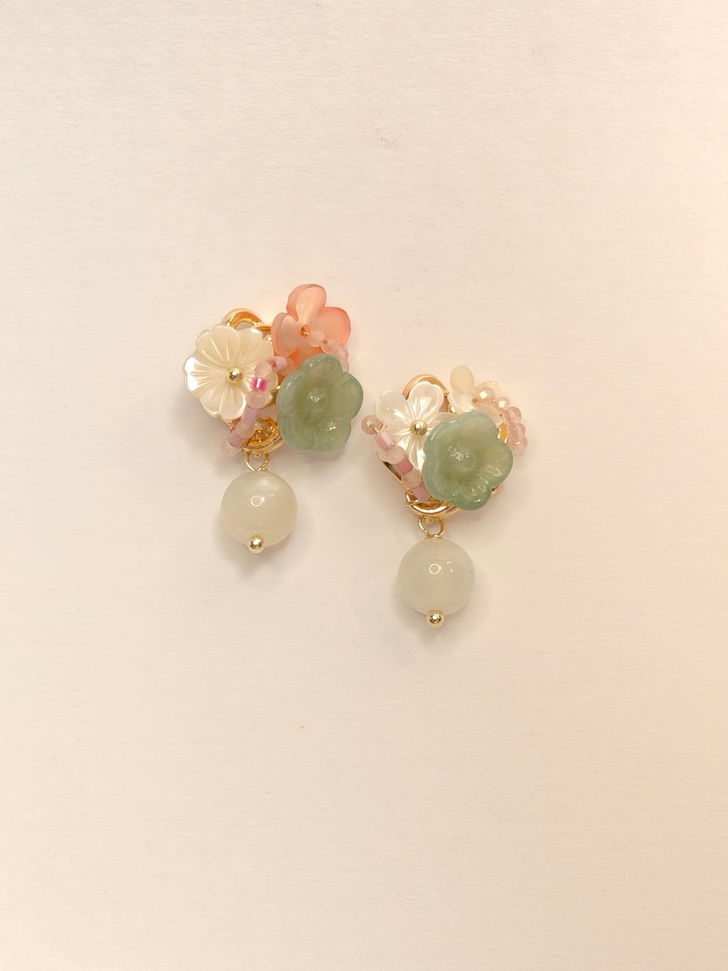 WE Monet jadeite earring