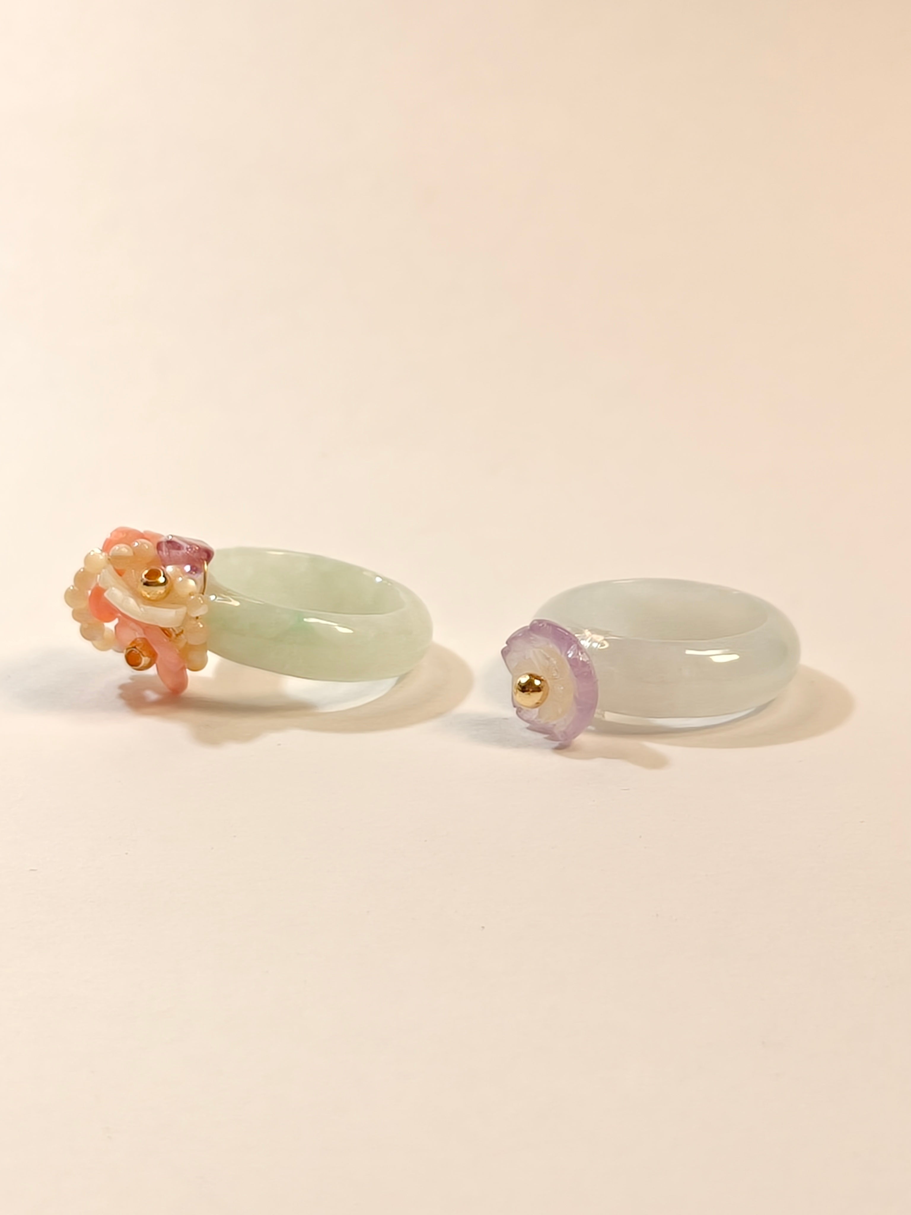 WE minimalist jadeite ring