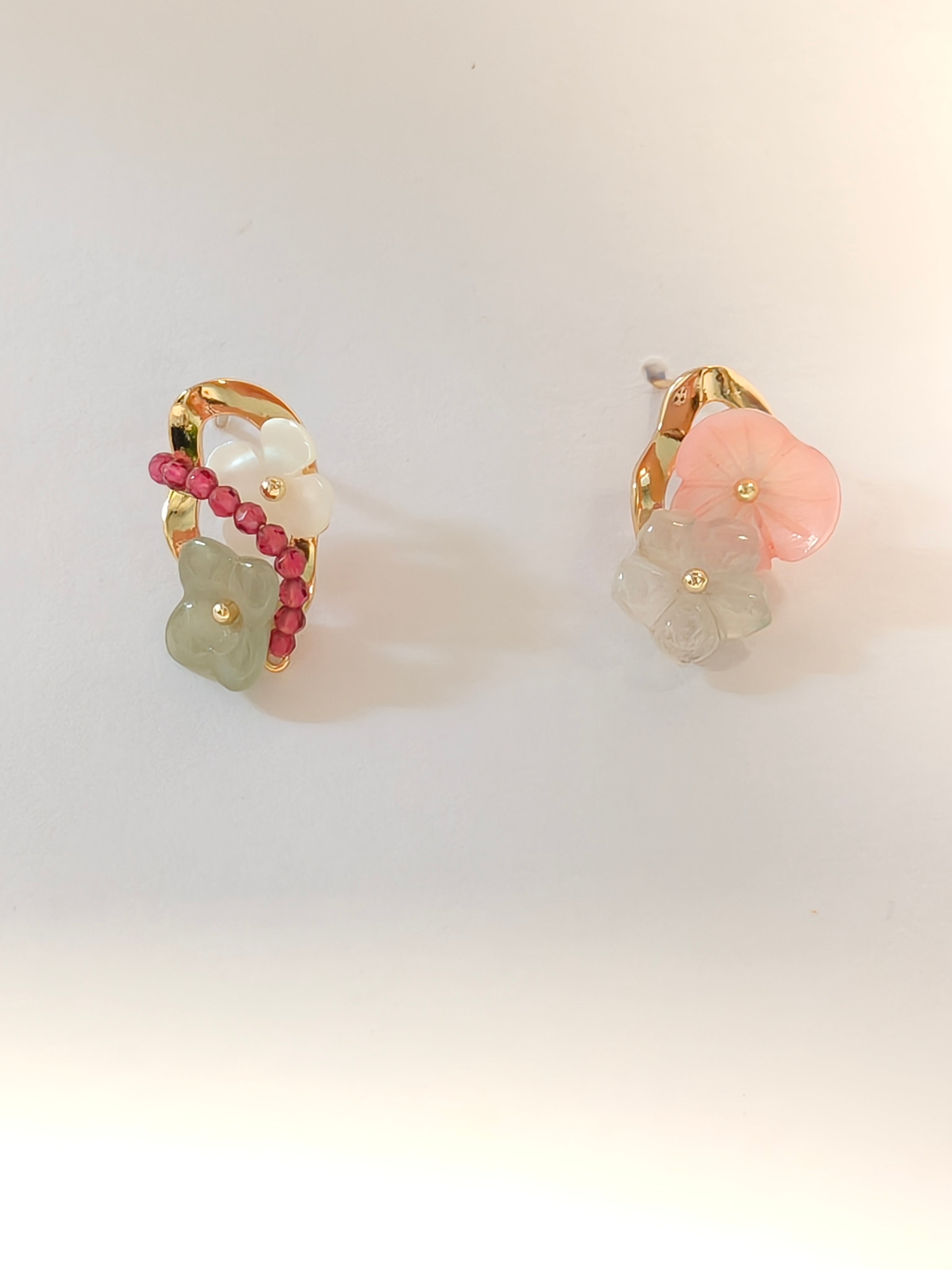 WE Monet jadeite earring