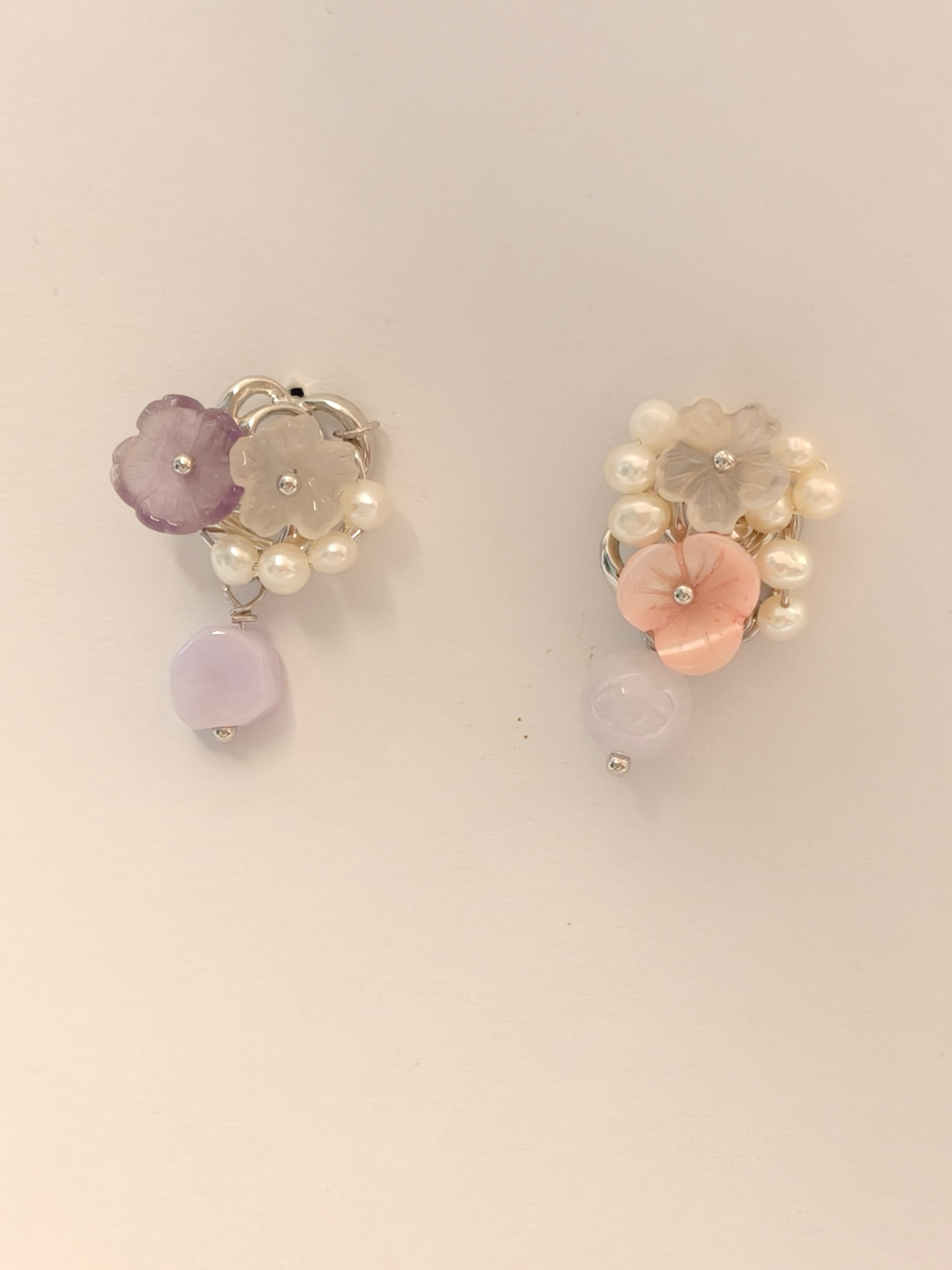 WE Monet jadeite earring