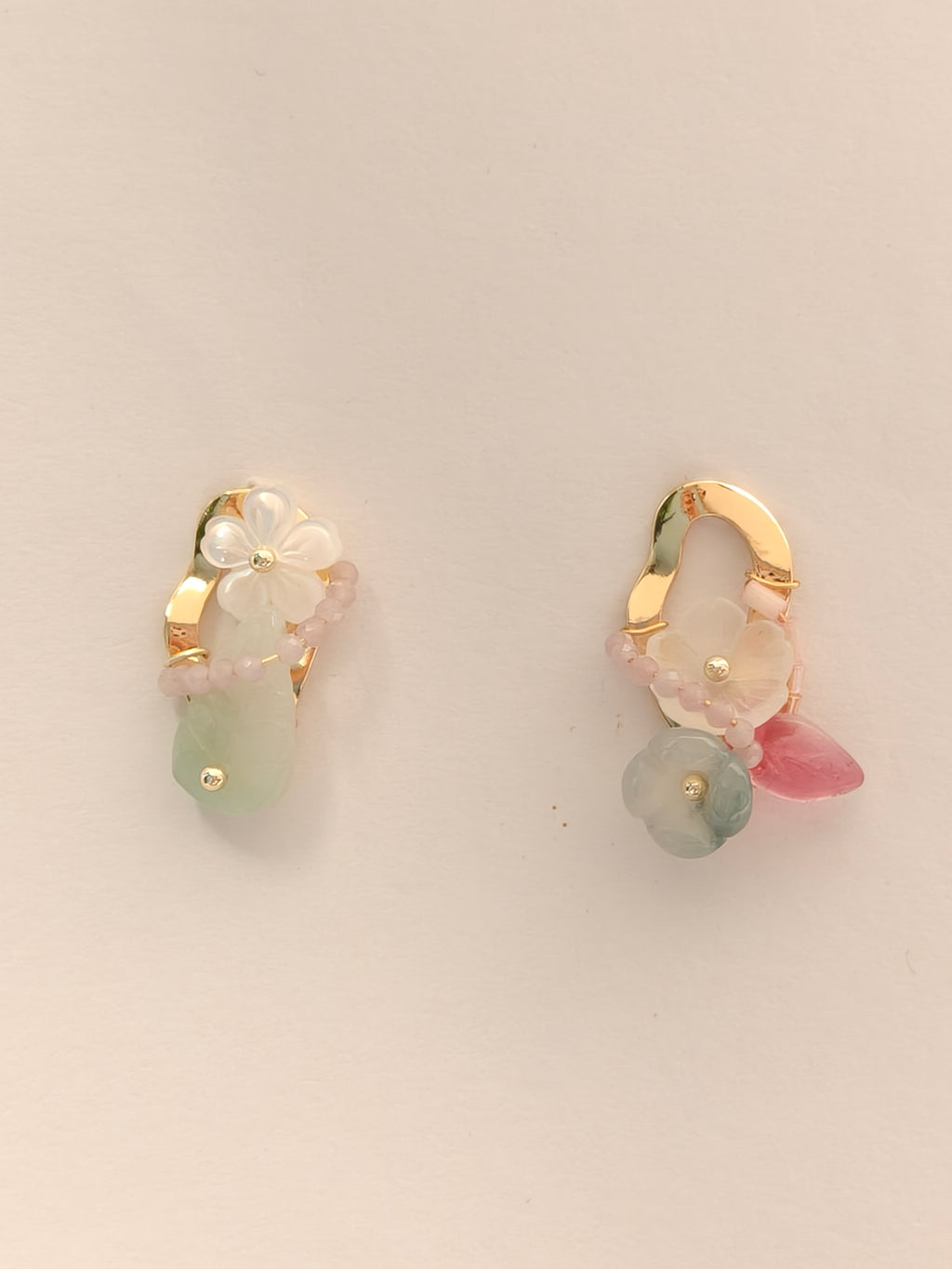 WE Monet jadeite earring