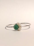 WE Monet jadeite flower bangle