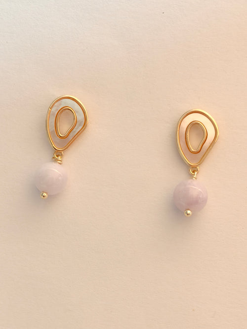 WE lavender jadeite earring