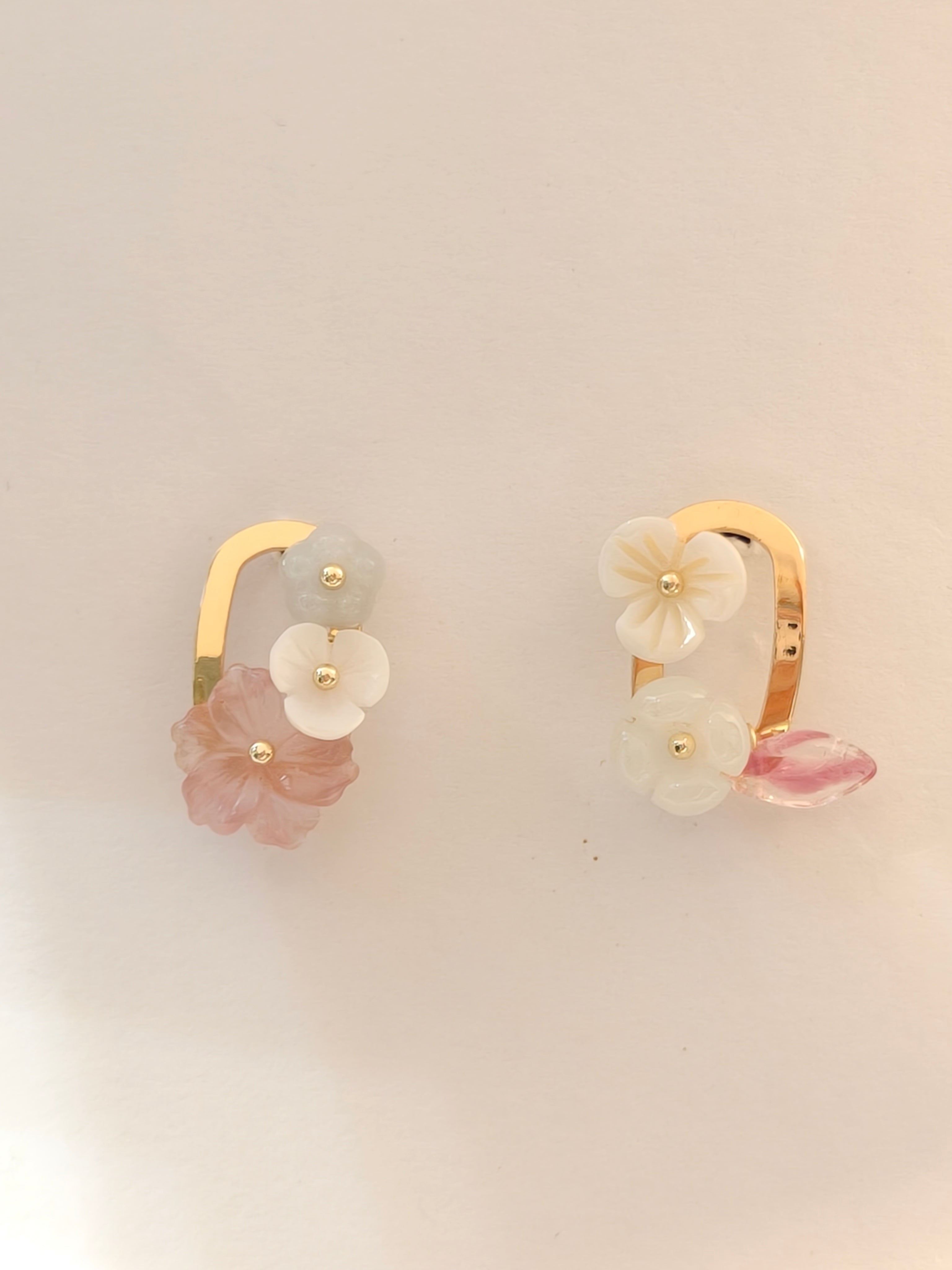 WE Monet jadeite earring