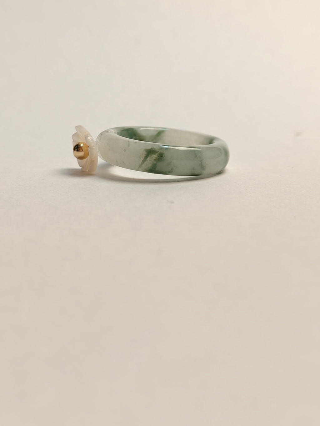 WE minimalist jadeite ring US size 5.5