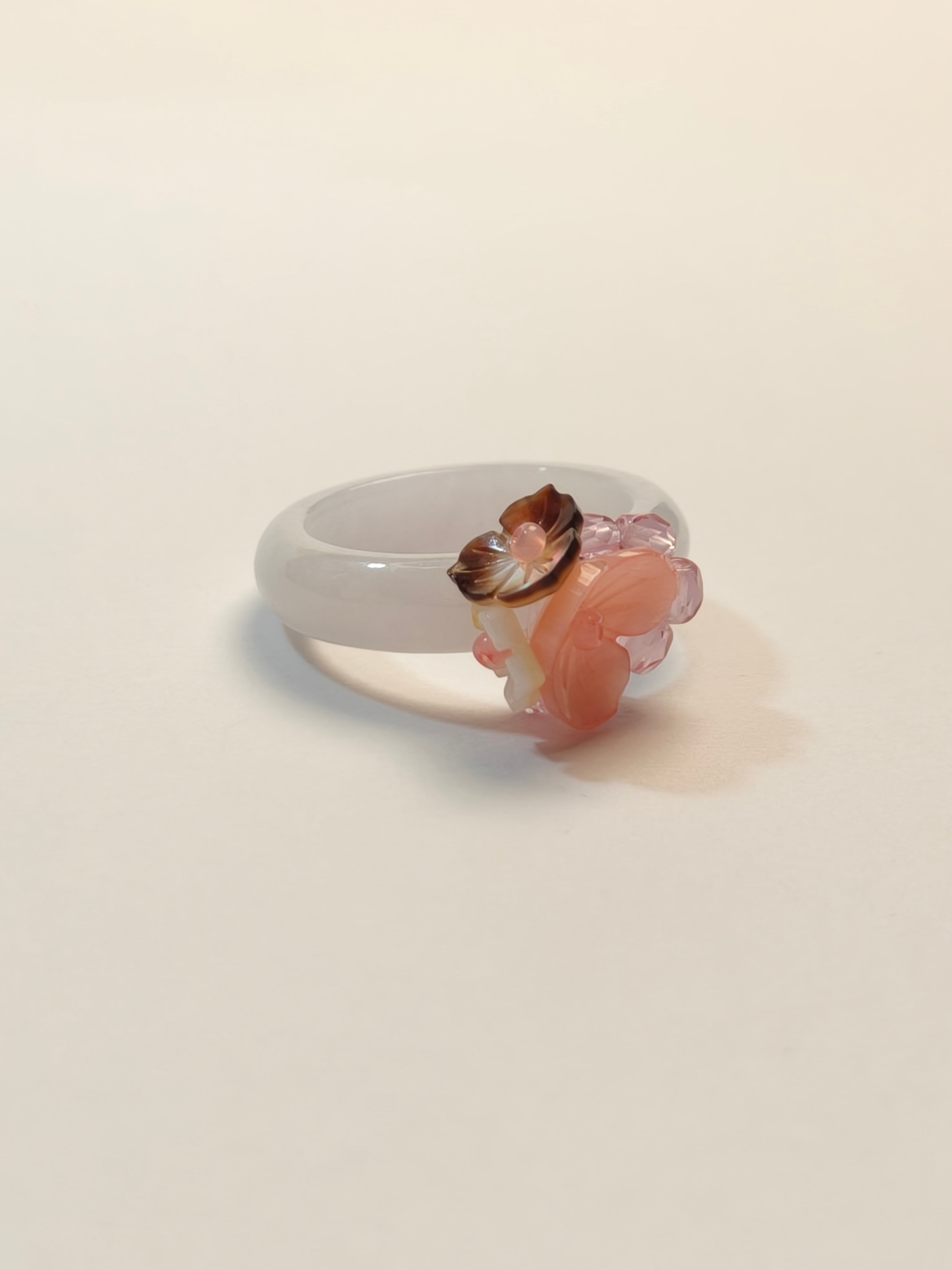 WE minimalist jadeite ring US size 7.5