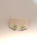 WE minimalist flower jadeite earring