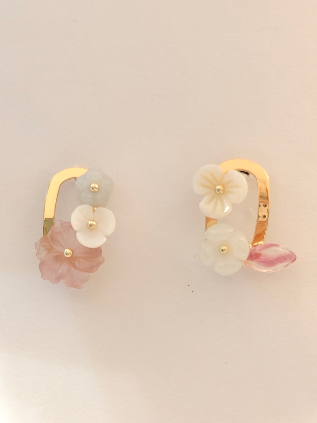 WE Monet jadeite earring