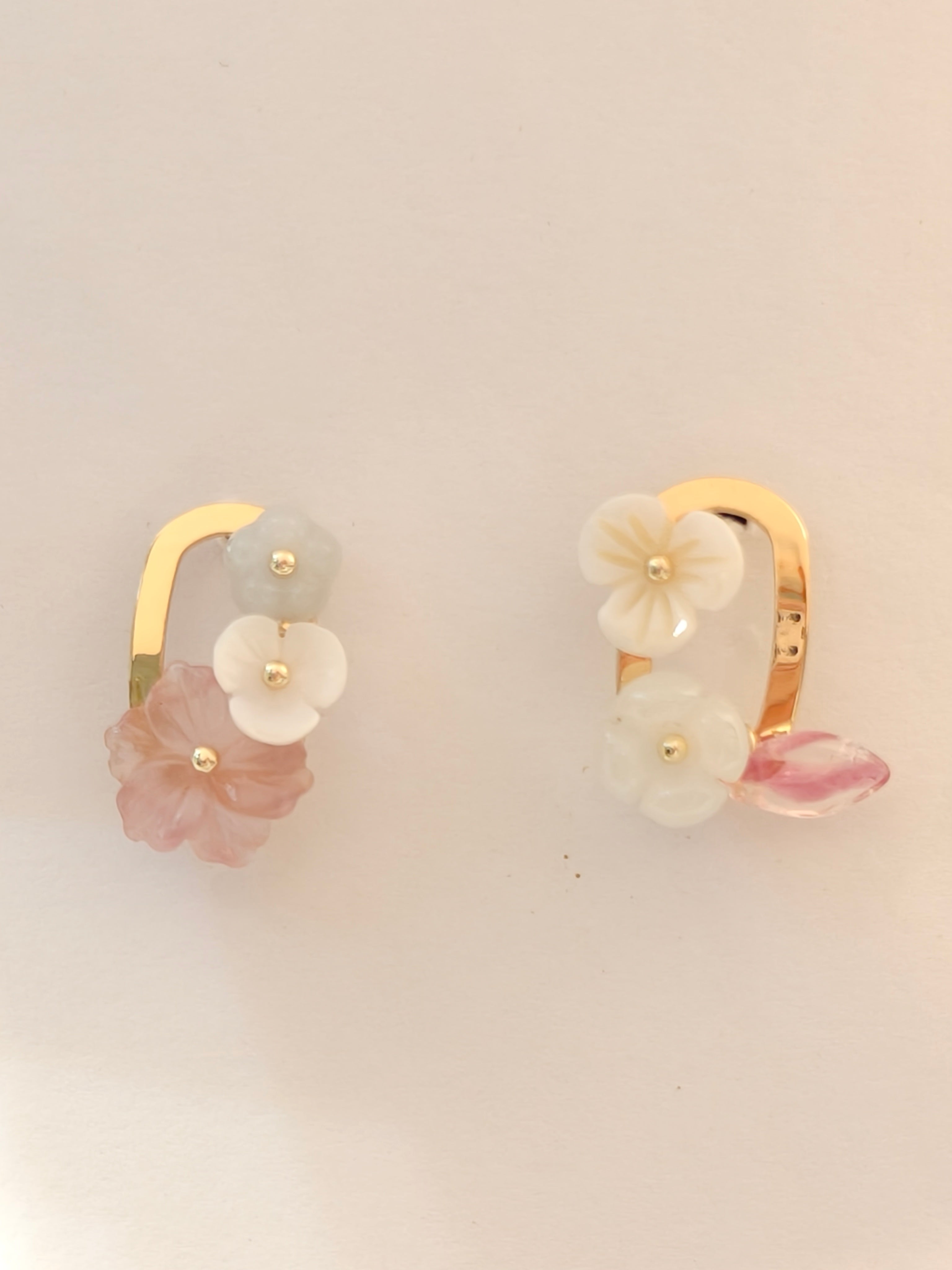 WE Monet jadeite earring