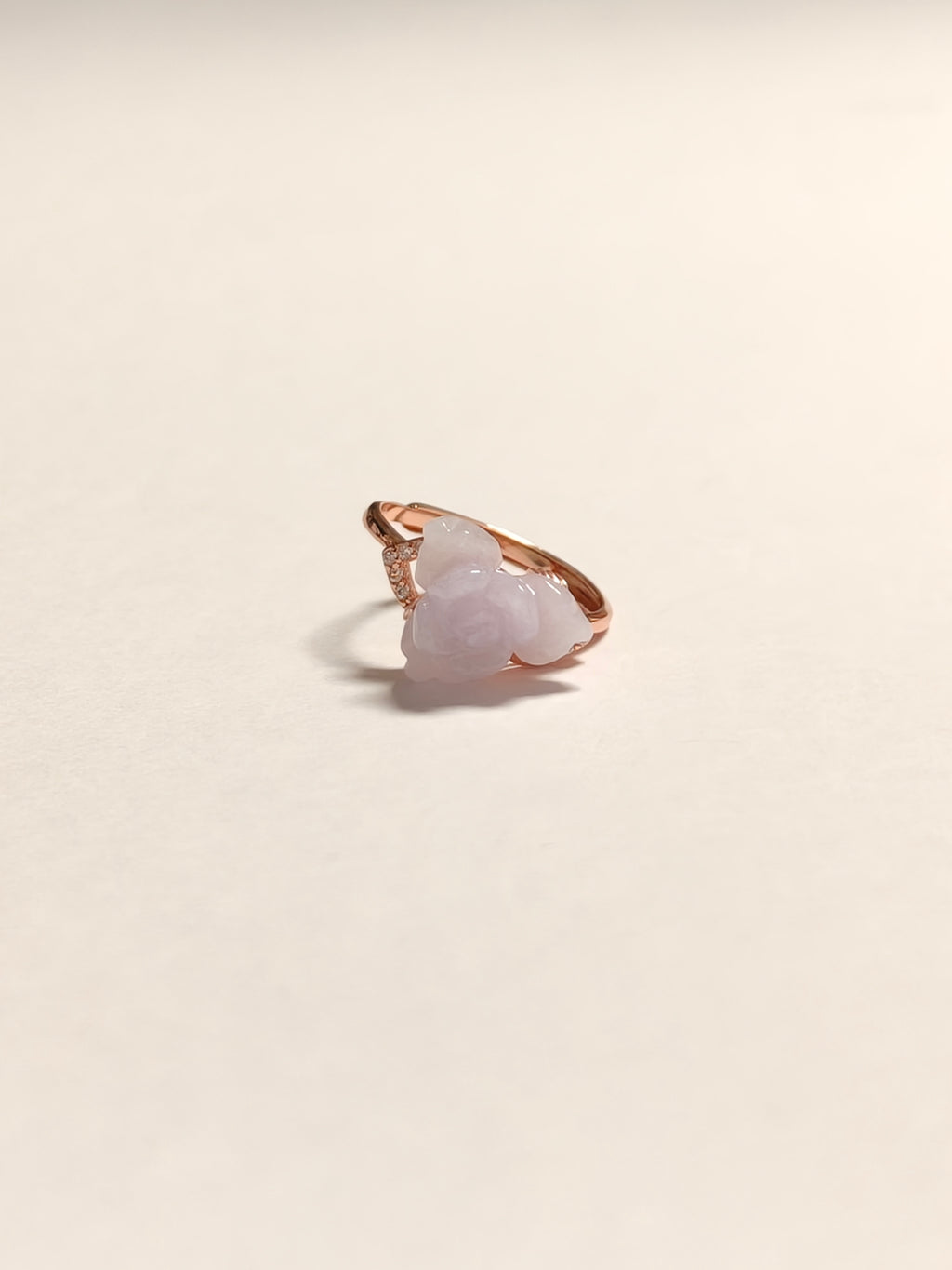 WE Monet light lavender jadeite Ring