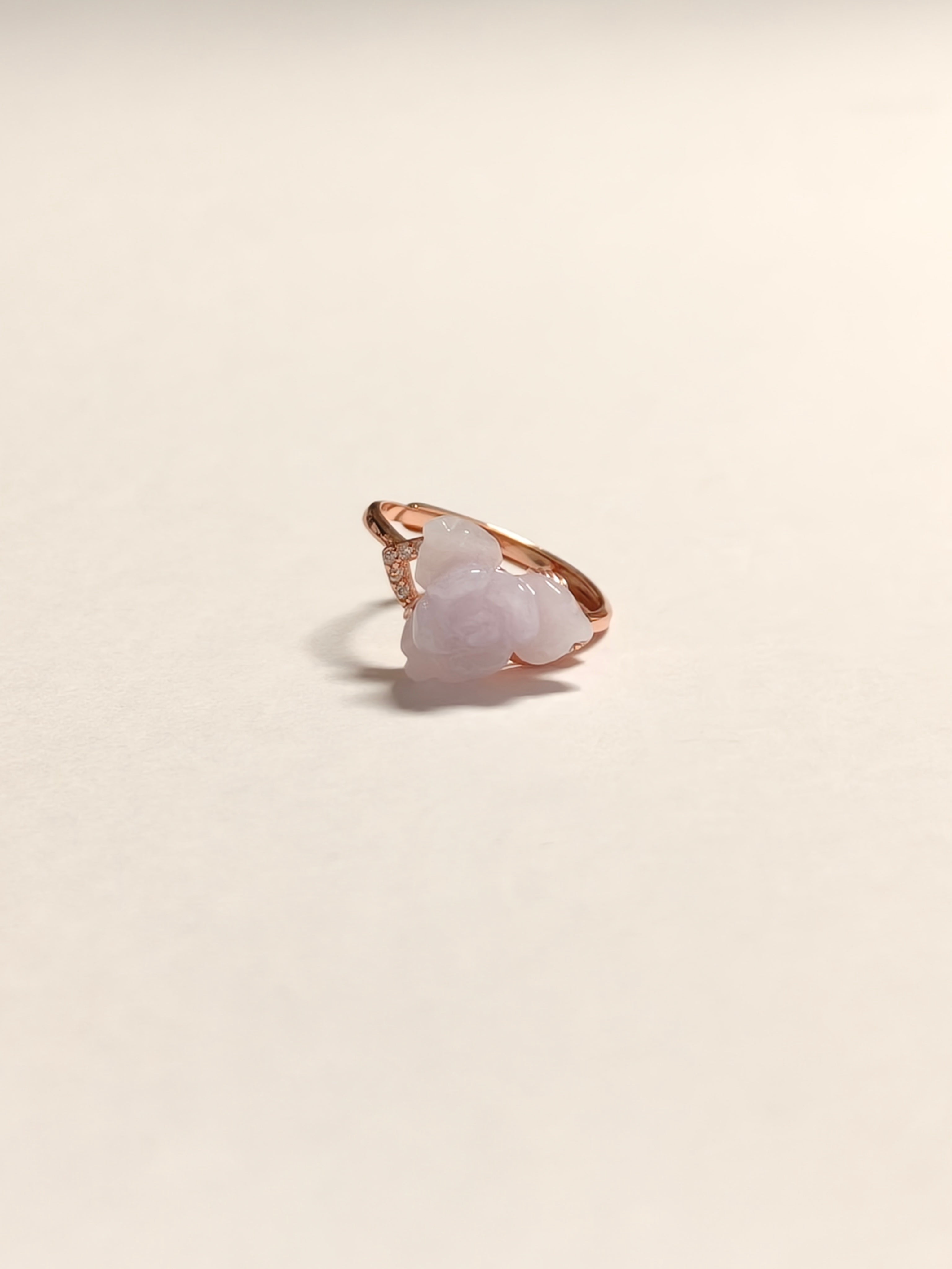 WE Monet light lavender jadeite Ring