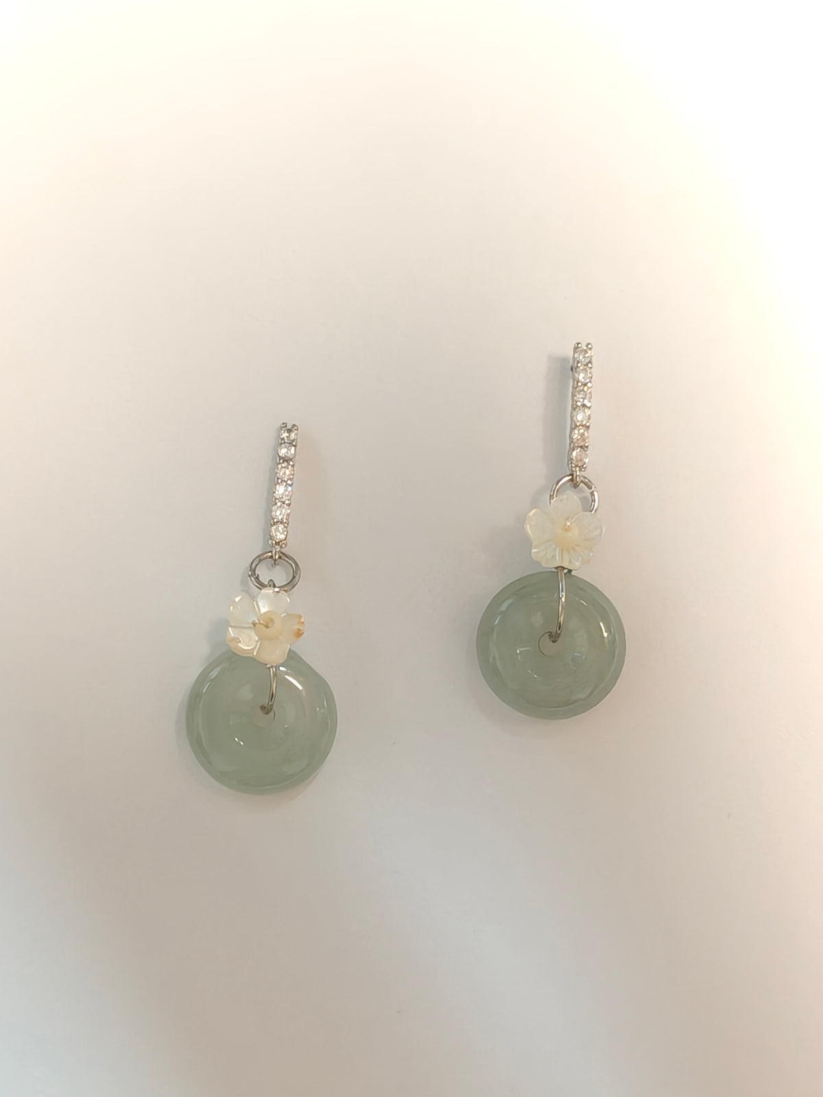WE ping an kou jadeite earring
