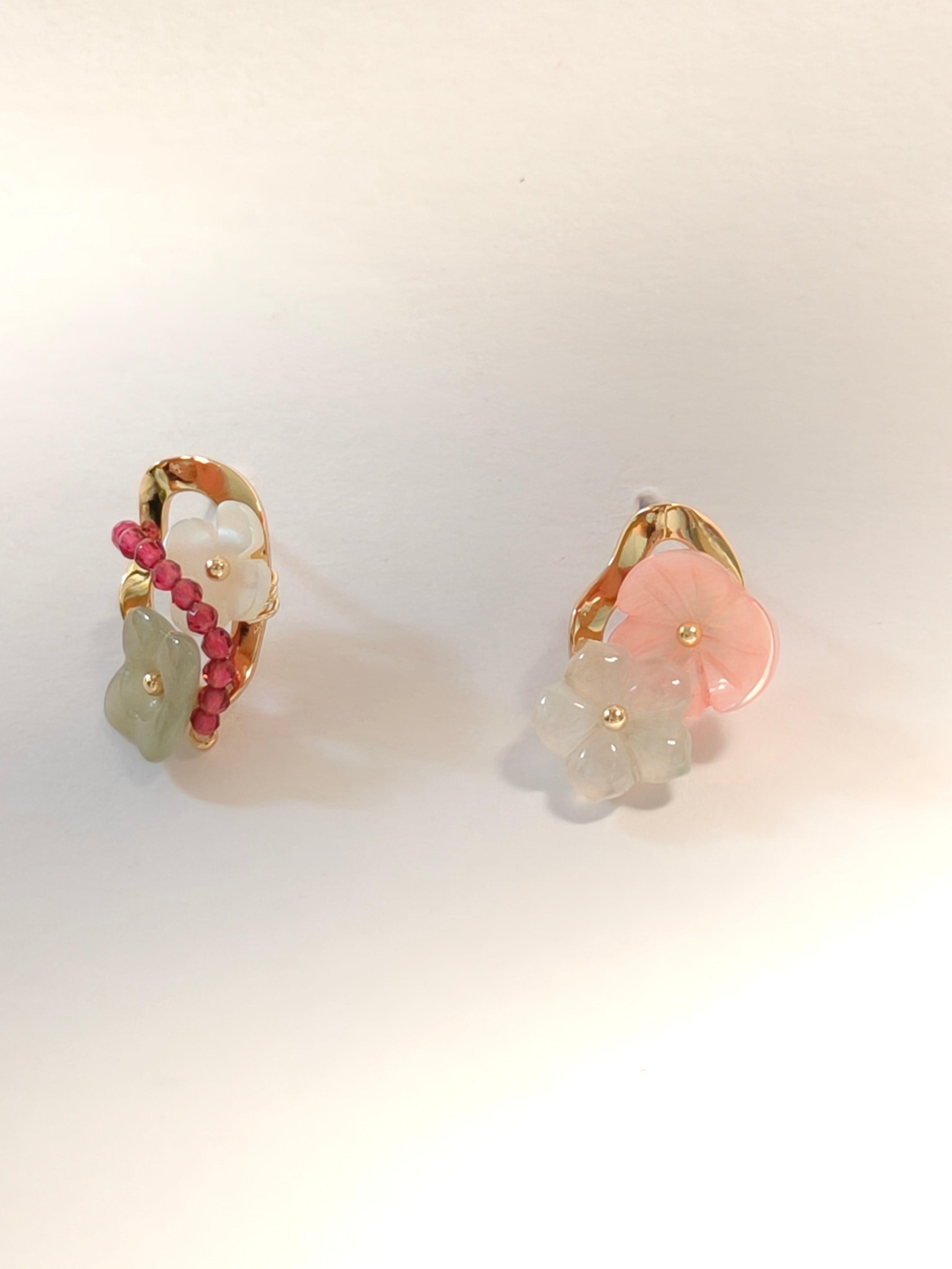 WE Monet jadeite earring