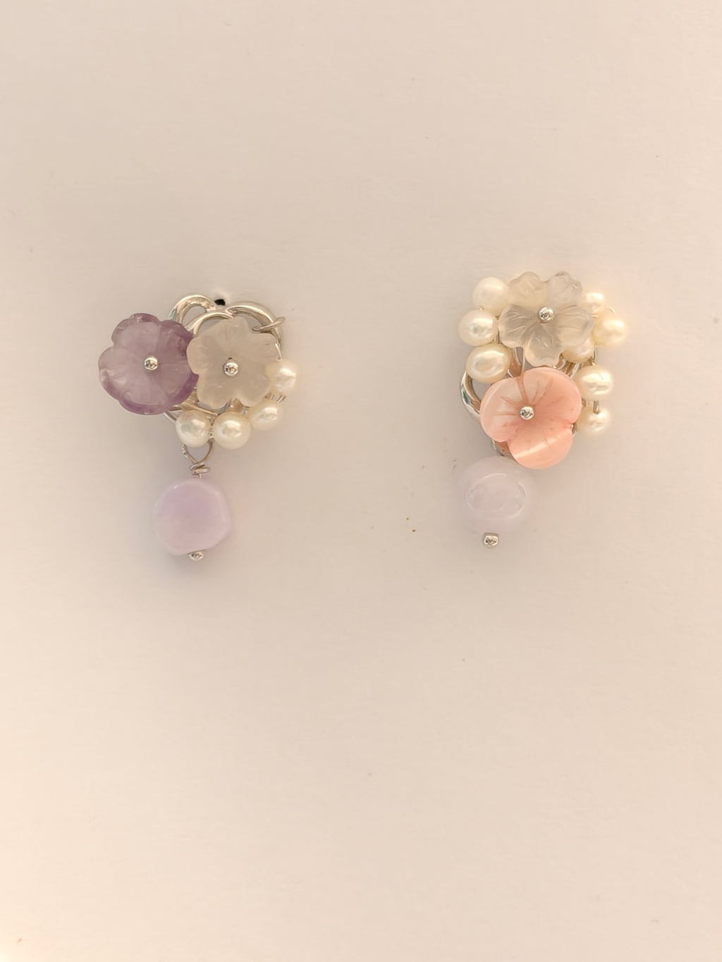 WE Monet jadeite earring