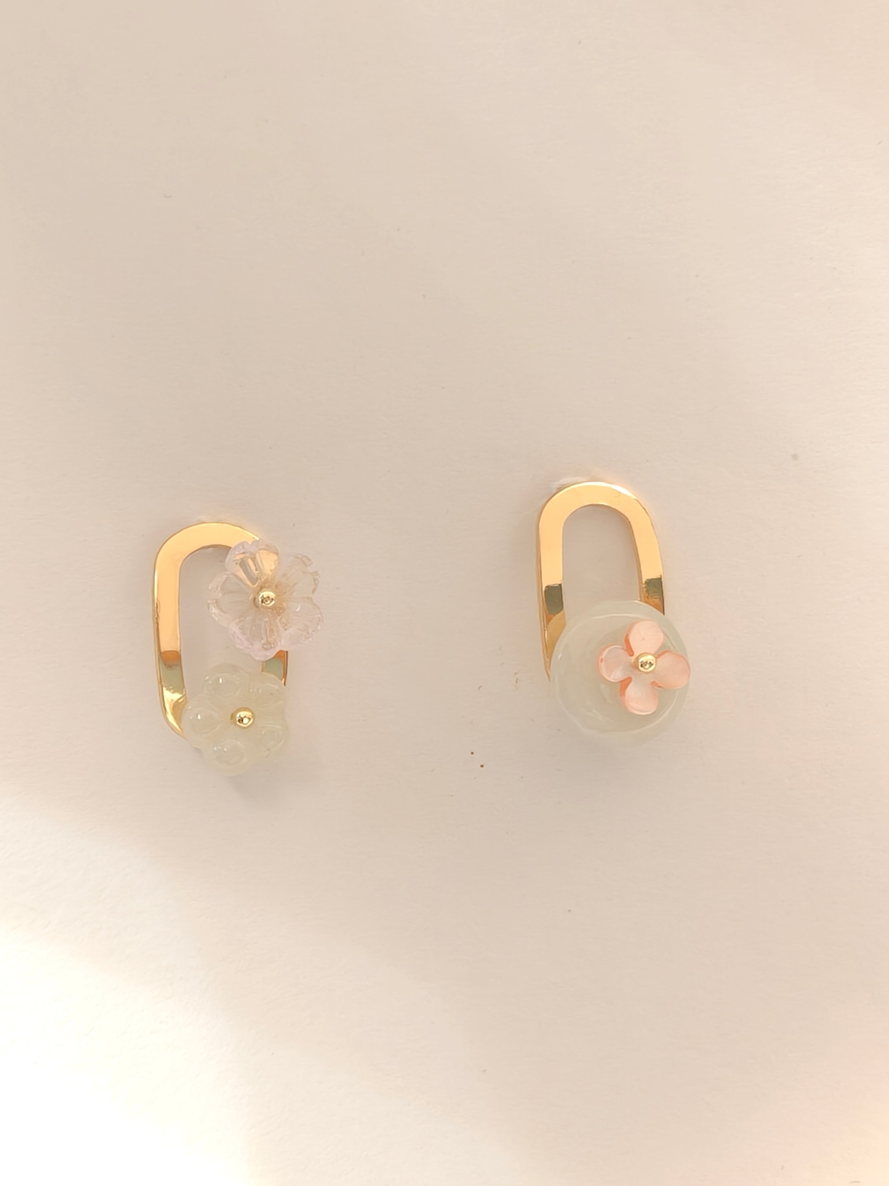 WE Monet jadeite earring