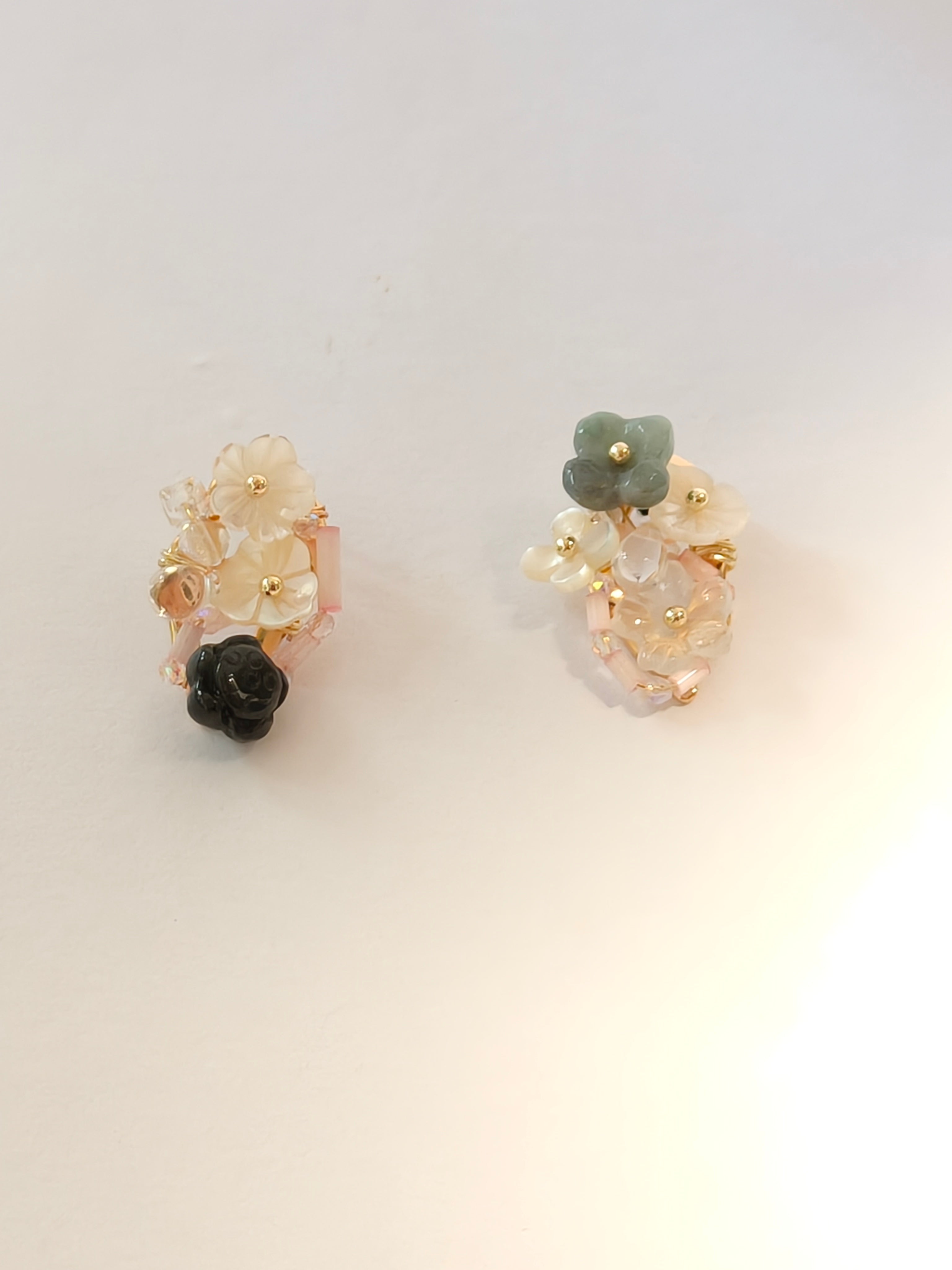 WE Monet jadeite earring