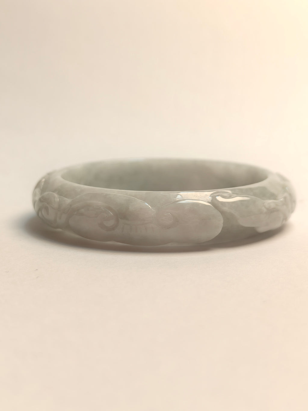 Carved Jade Bangle 54mm