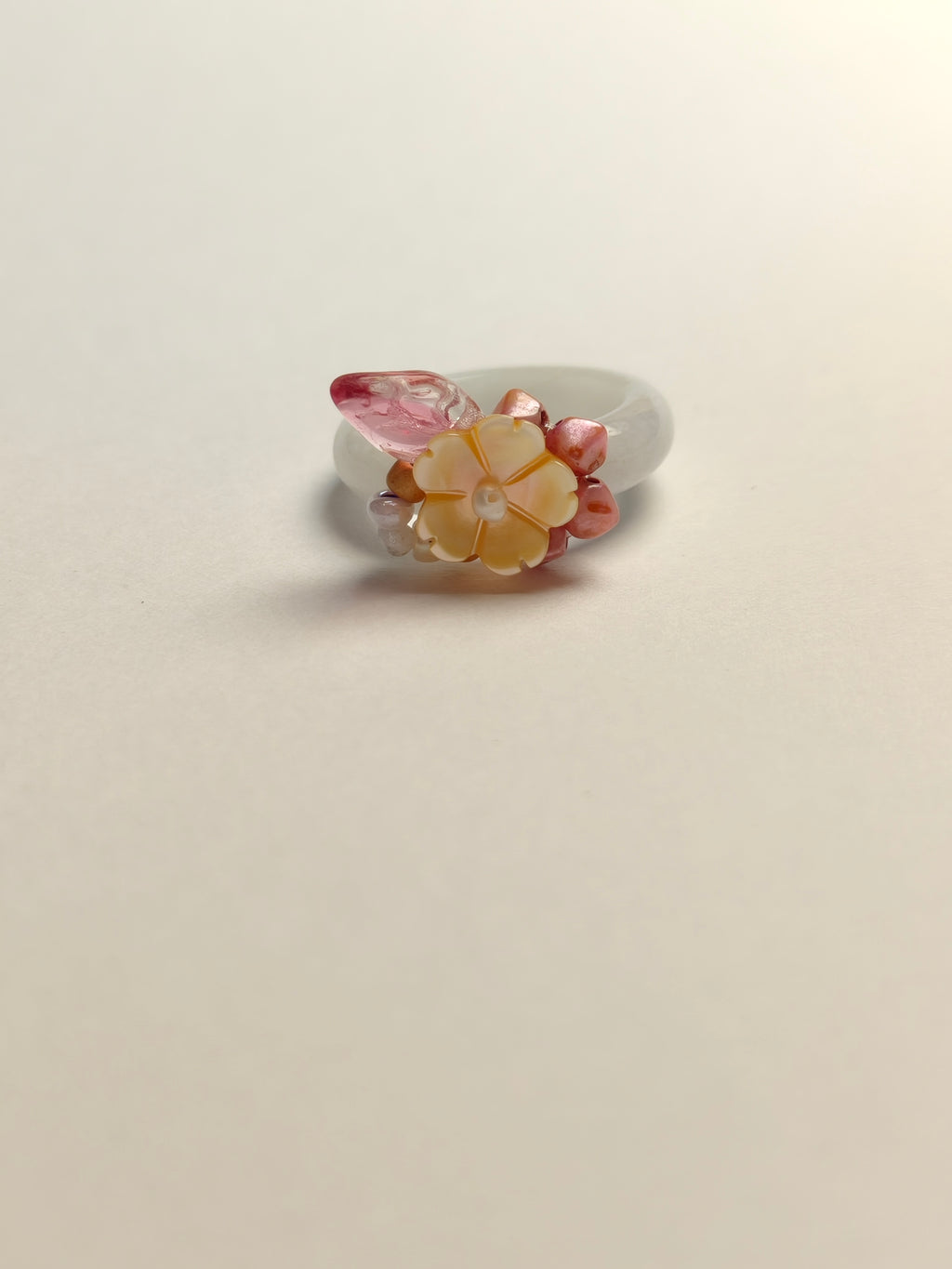 WE minimalist jadeite ring US size 5.5