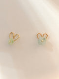 WE Monet jadeite earring