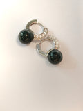 WE Liora black jadeite mo cui earring