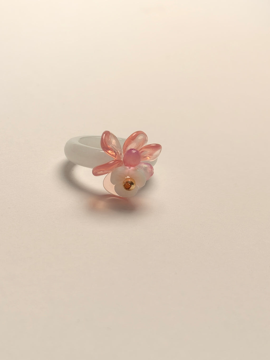 WE minimalist jadeite ring US size 5.5