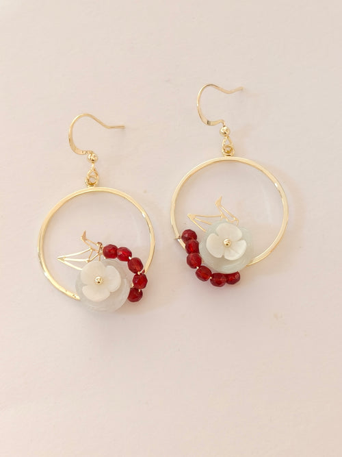 WE Freedom - jadeite jade  earring