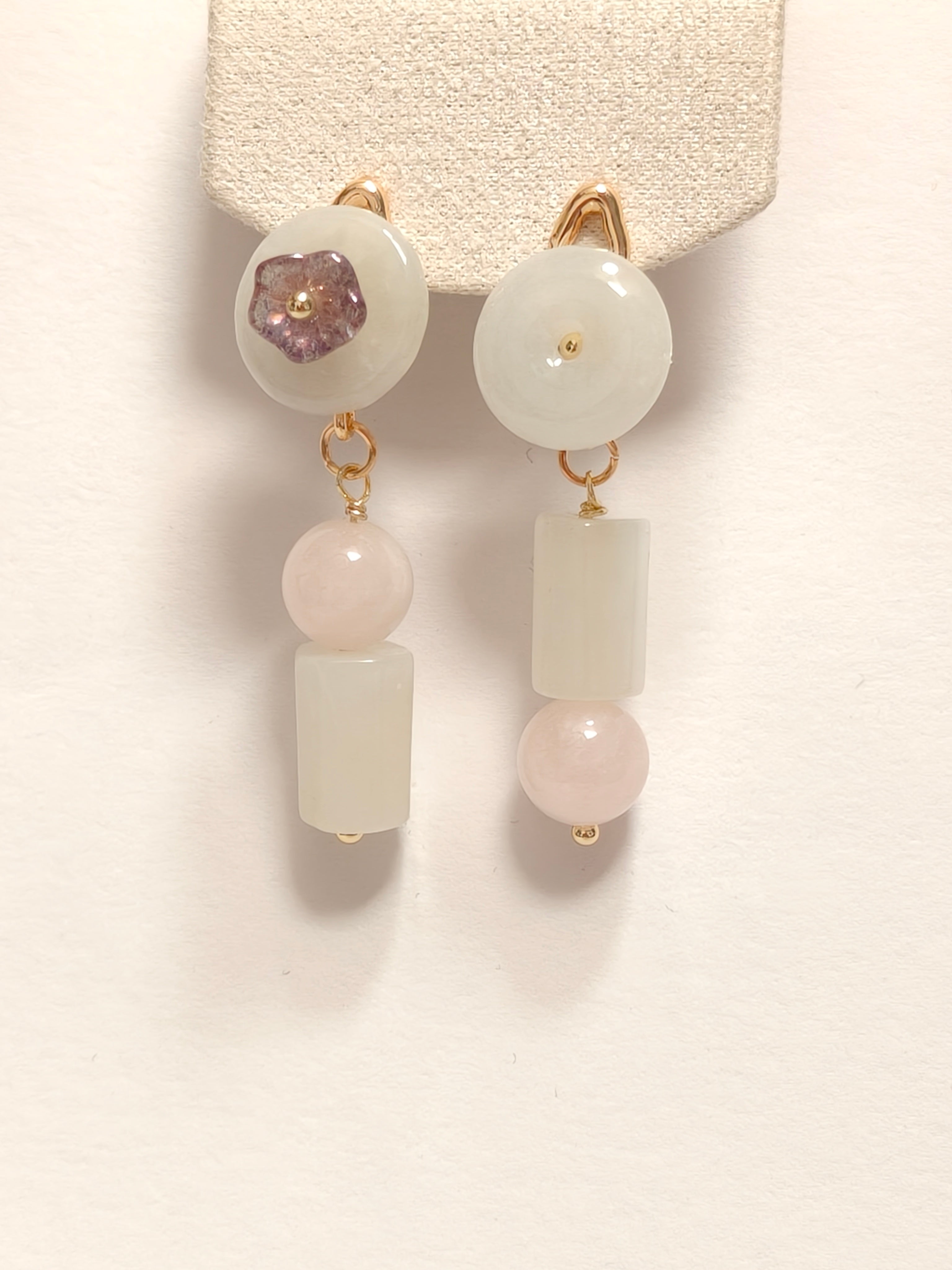 WE ping an kou  jadeite earring
