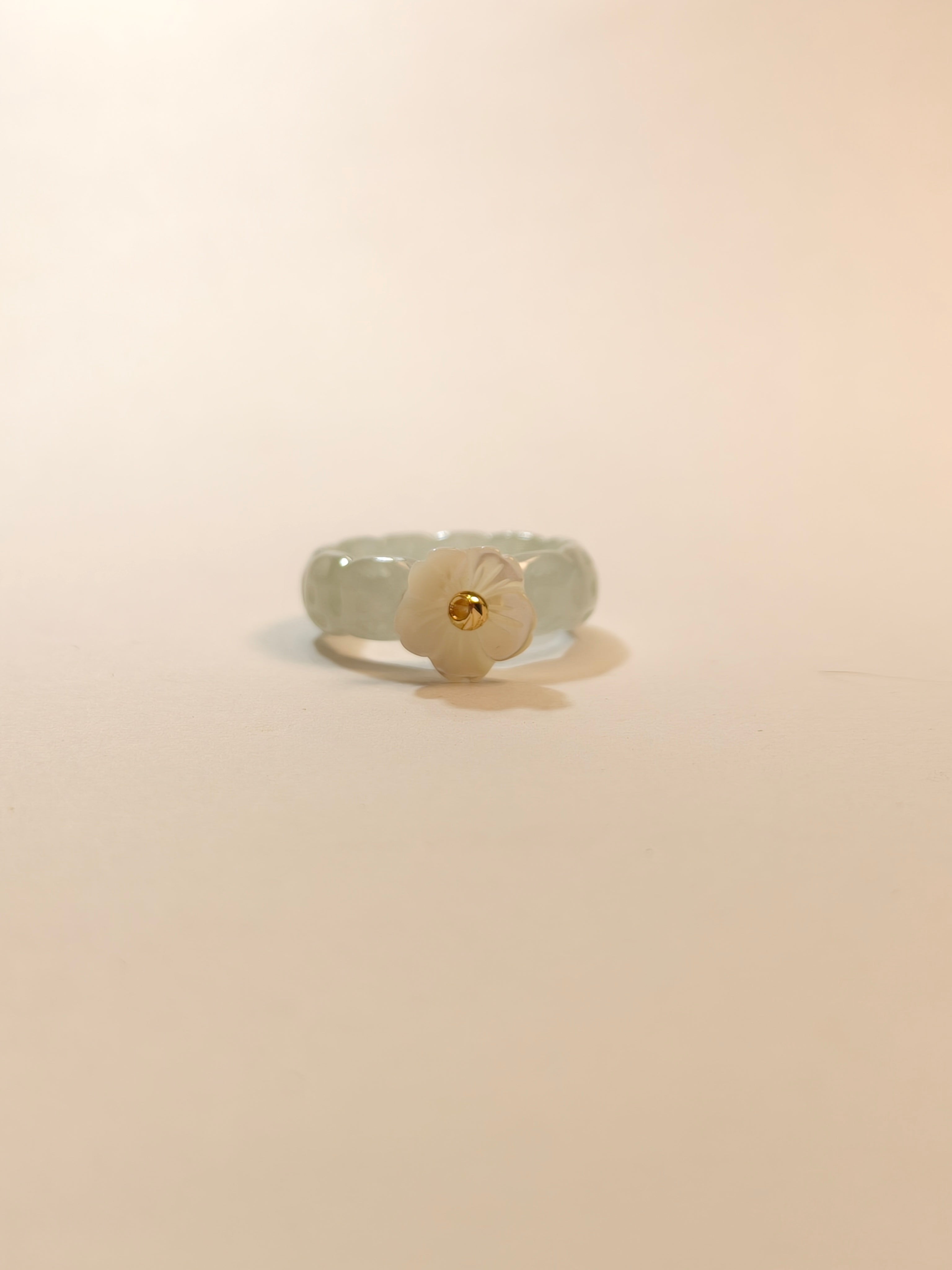 WE minimalist jadeite ring