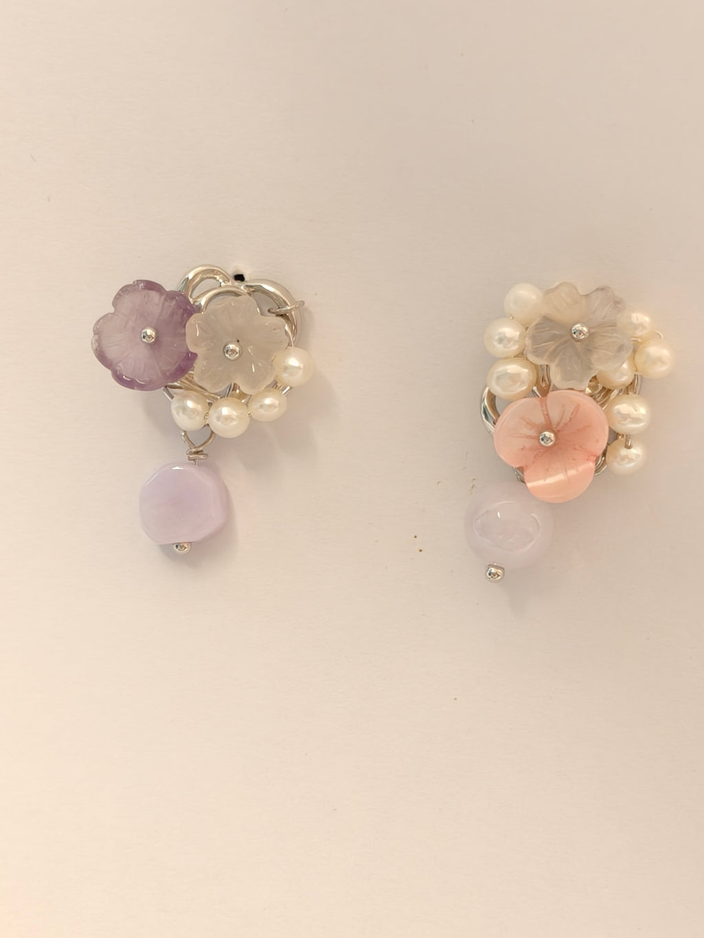 WE Monet jadeite earring