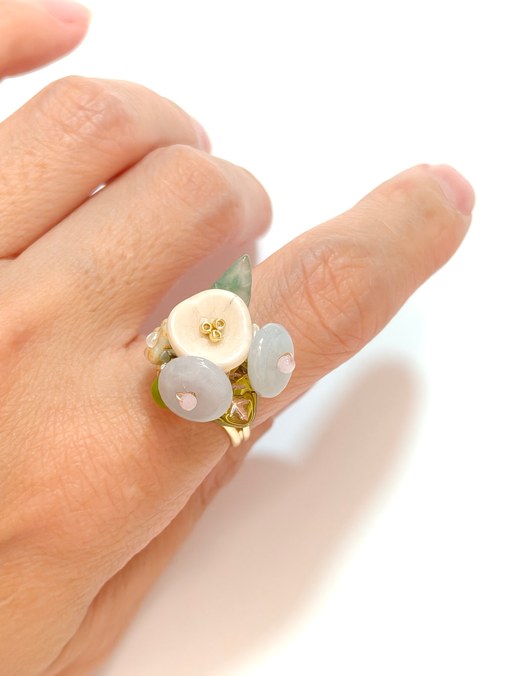 WE Monet ping an kou Ring