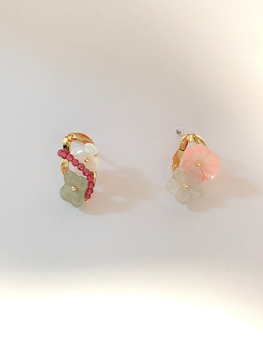 WE Monet jadeite earring
