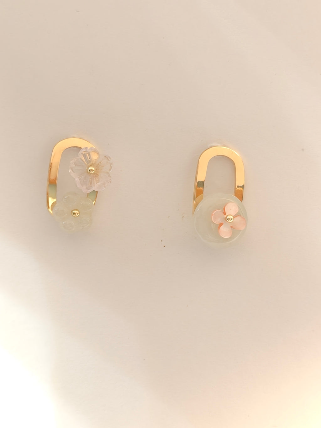 WE Monet jadeite earring