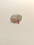 WE minimalist jadeite ring US size 7.5