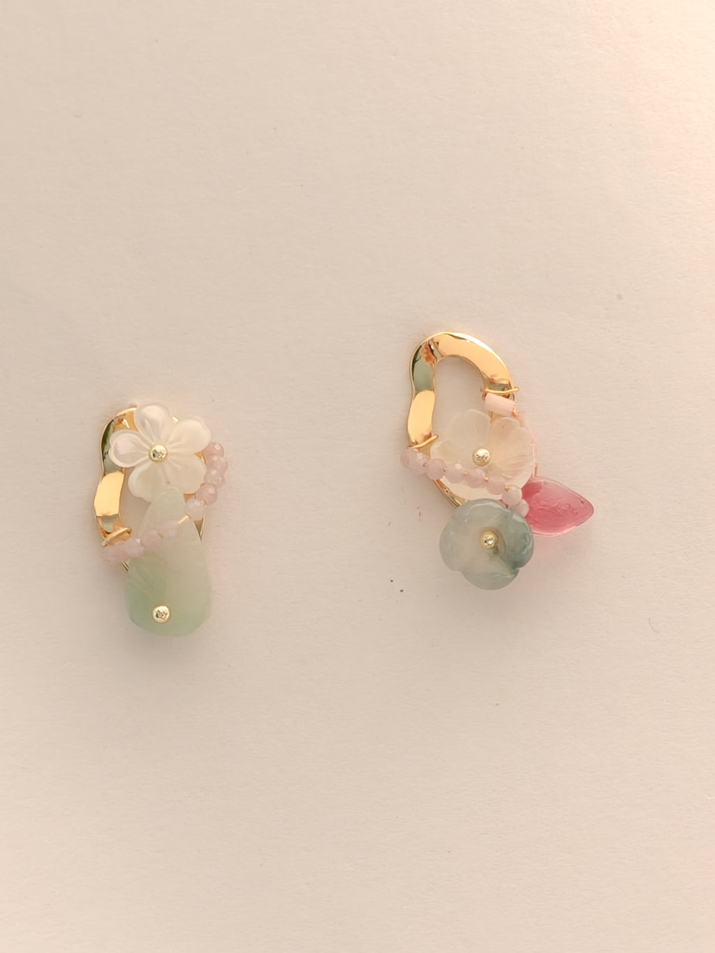 WE Monet jadeite earring