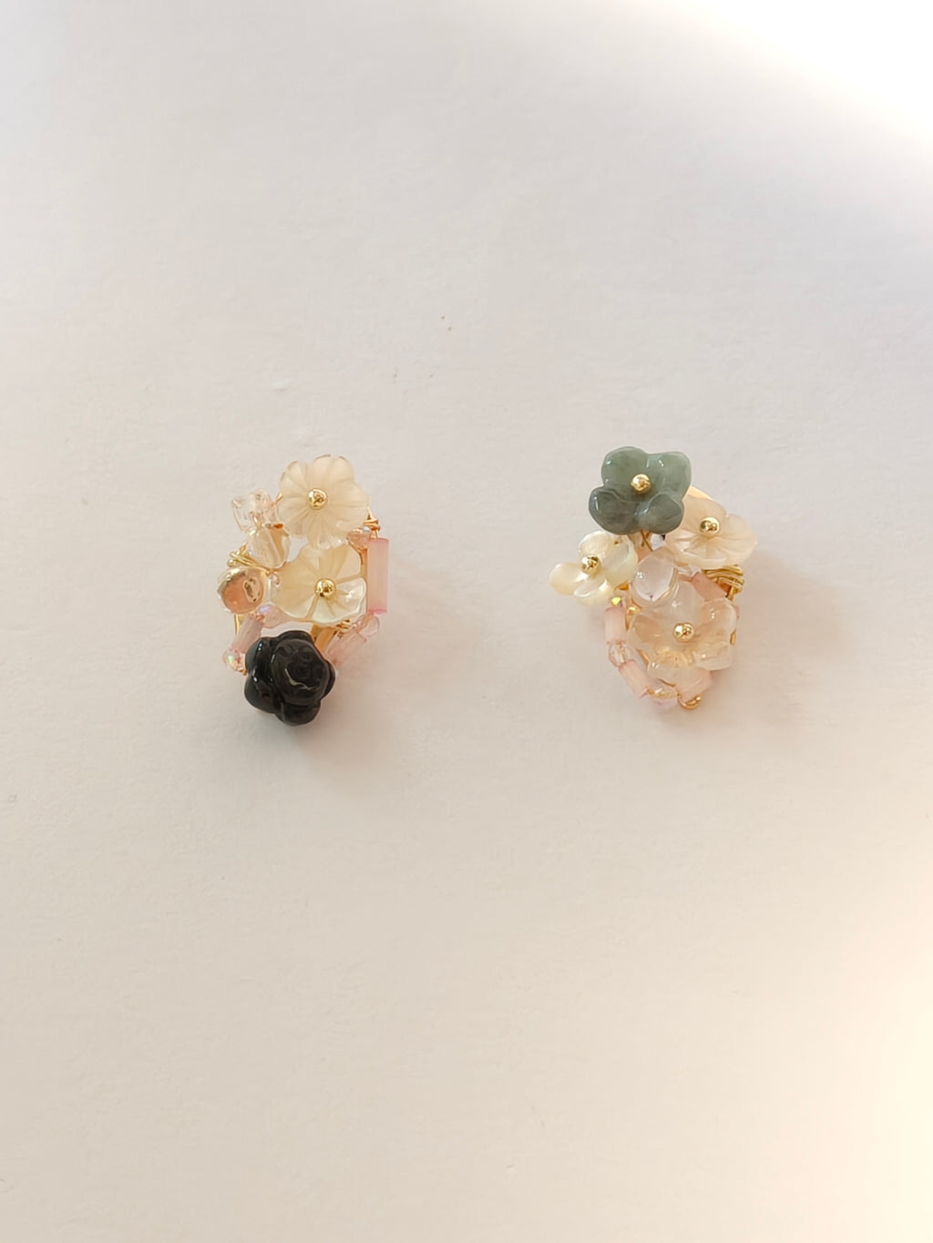 WE Monet jadeite earring
