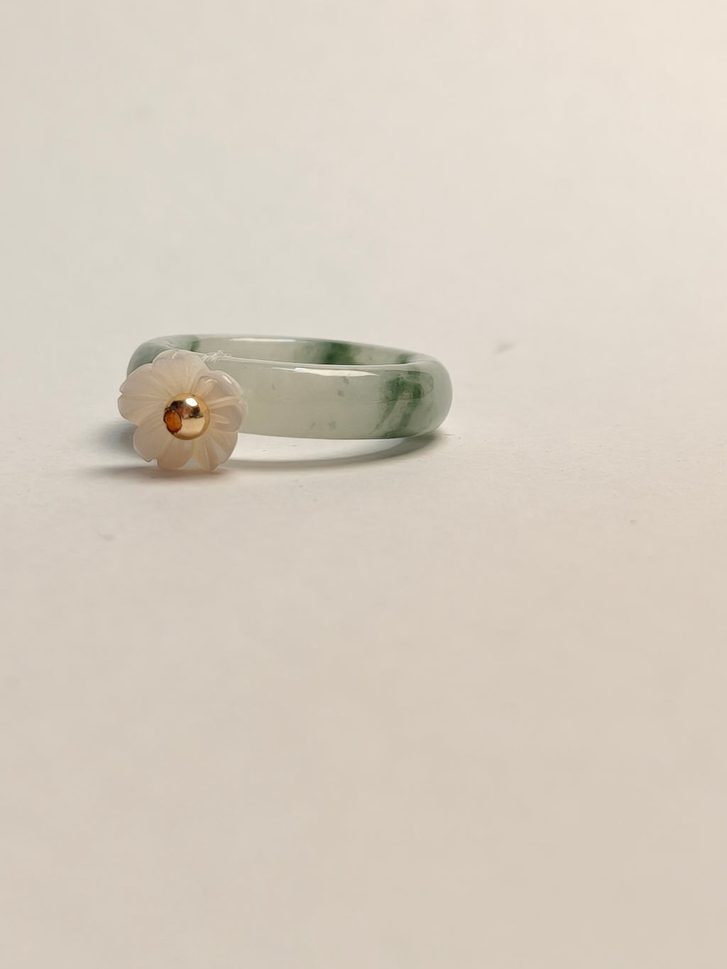 WE minimalist jadeite ring US size 5.5