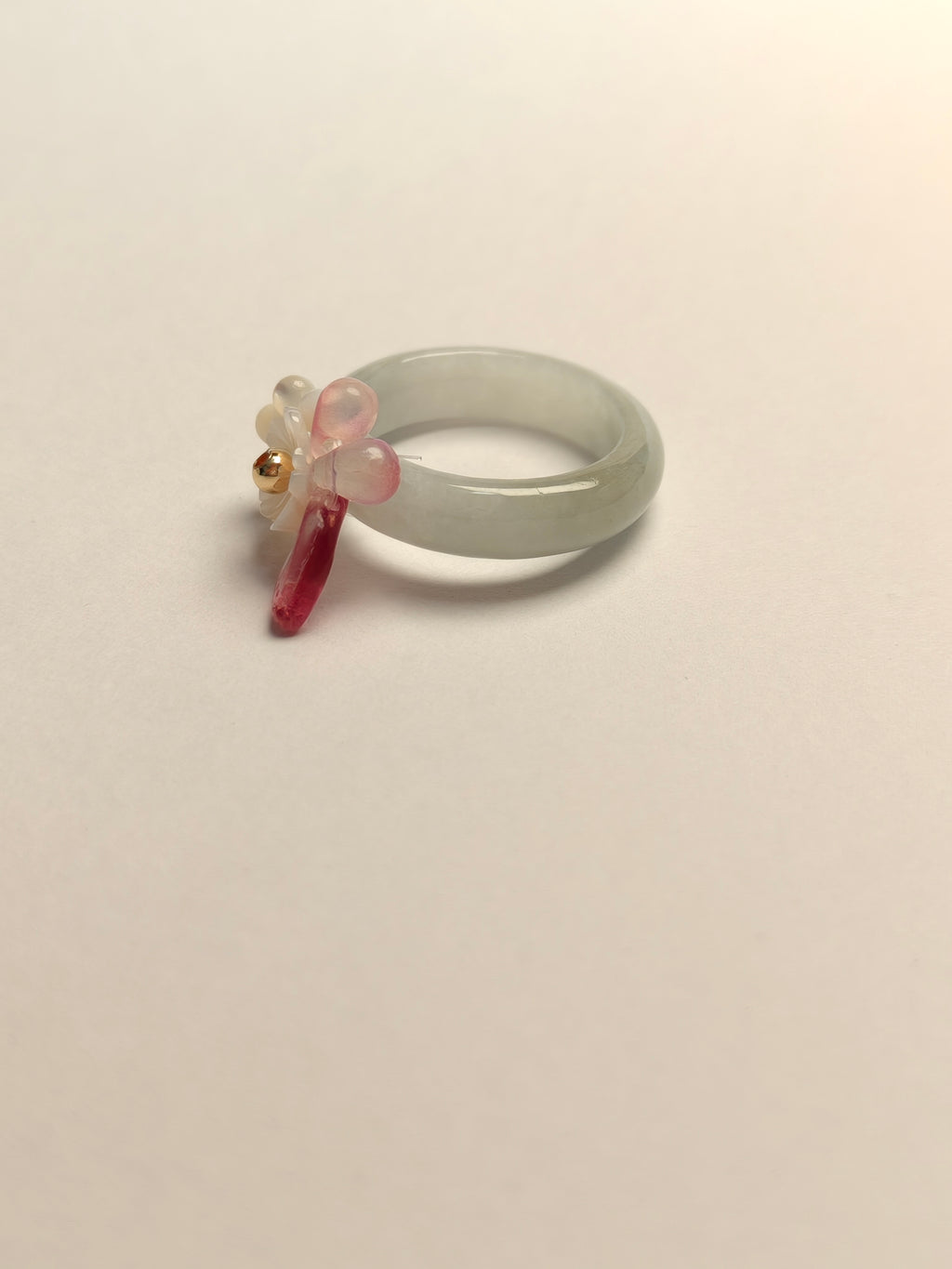 WE minimalist jadeite ring US size 7.5