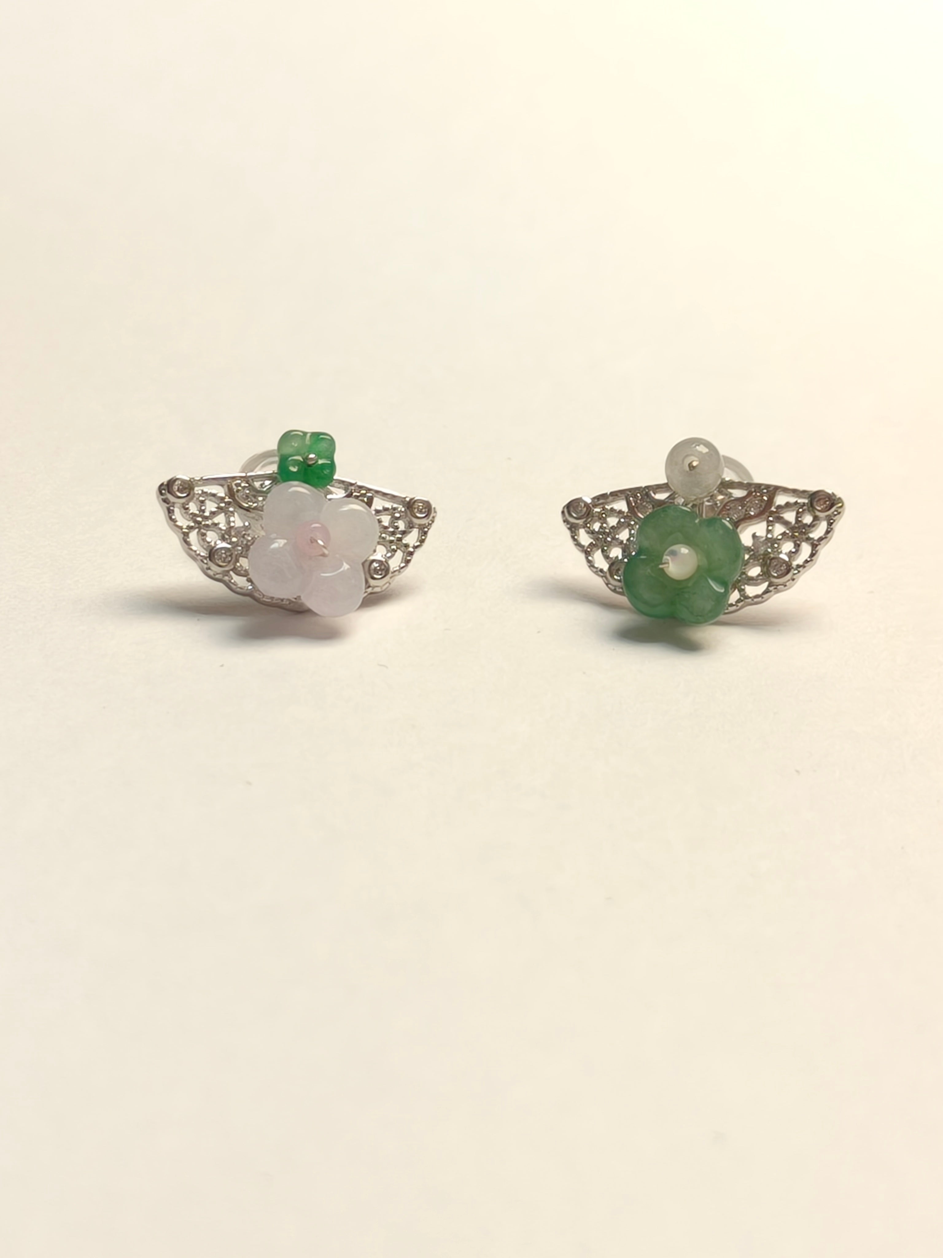 WE minimalist jadeite earring