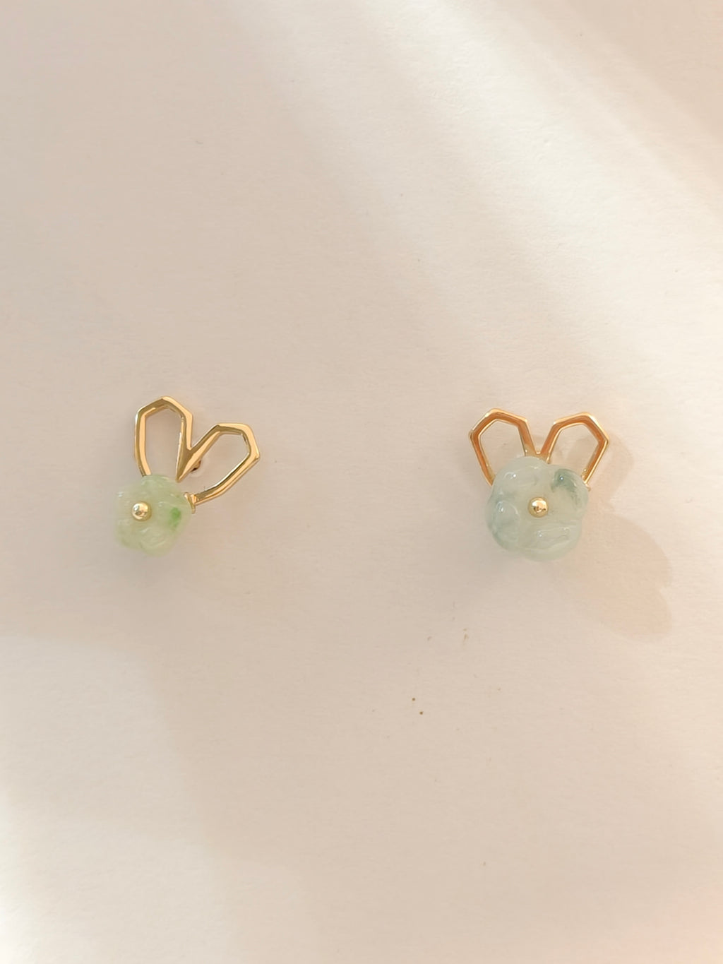 WE Monet jadeite earring