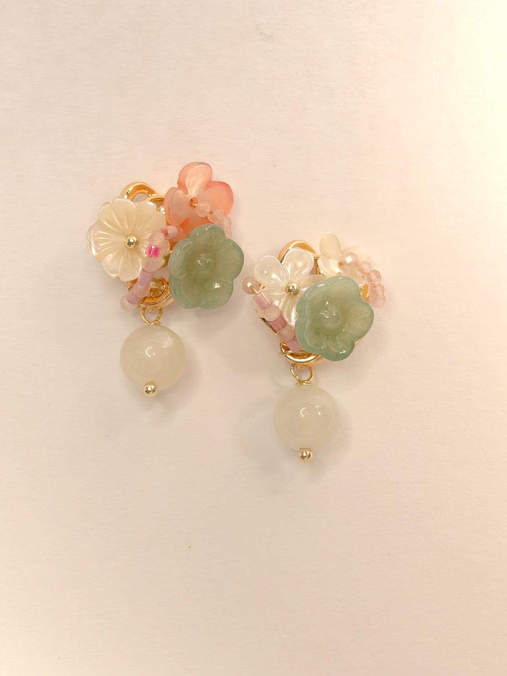 WE Monet jadeite earring