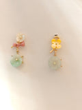 WE Monet jadeite earring