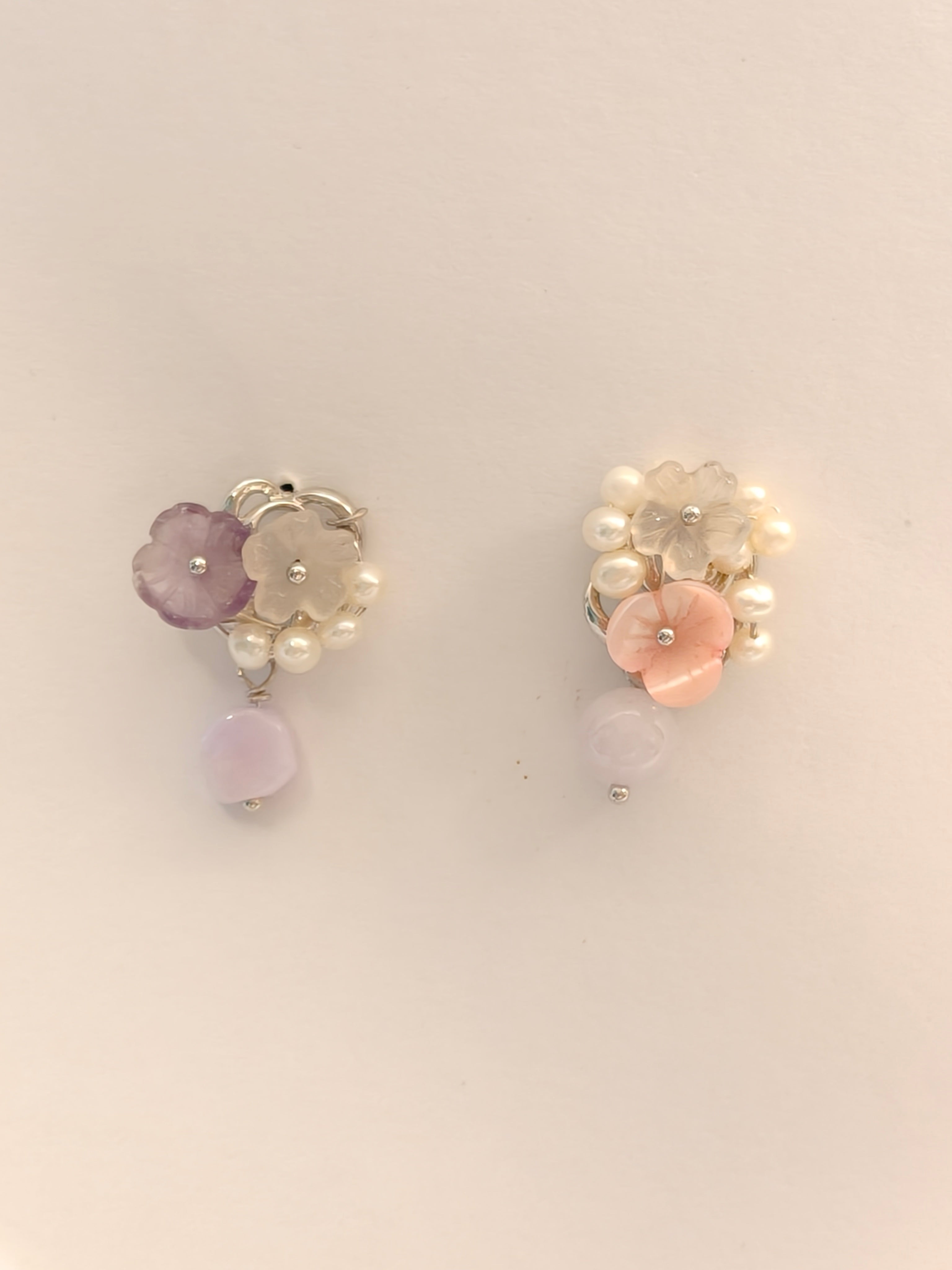 WE Monet jadeite earring