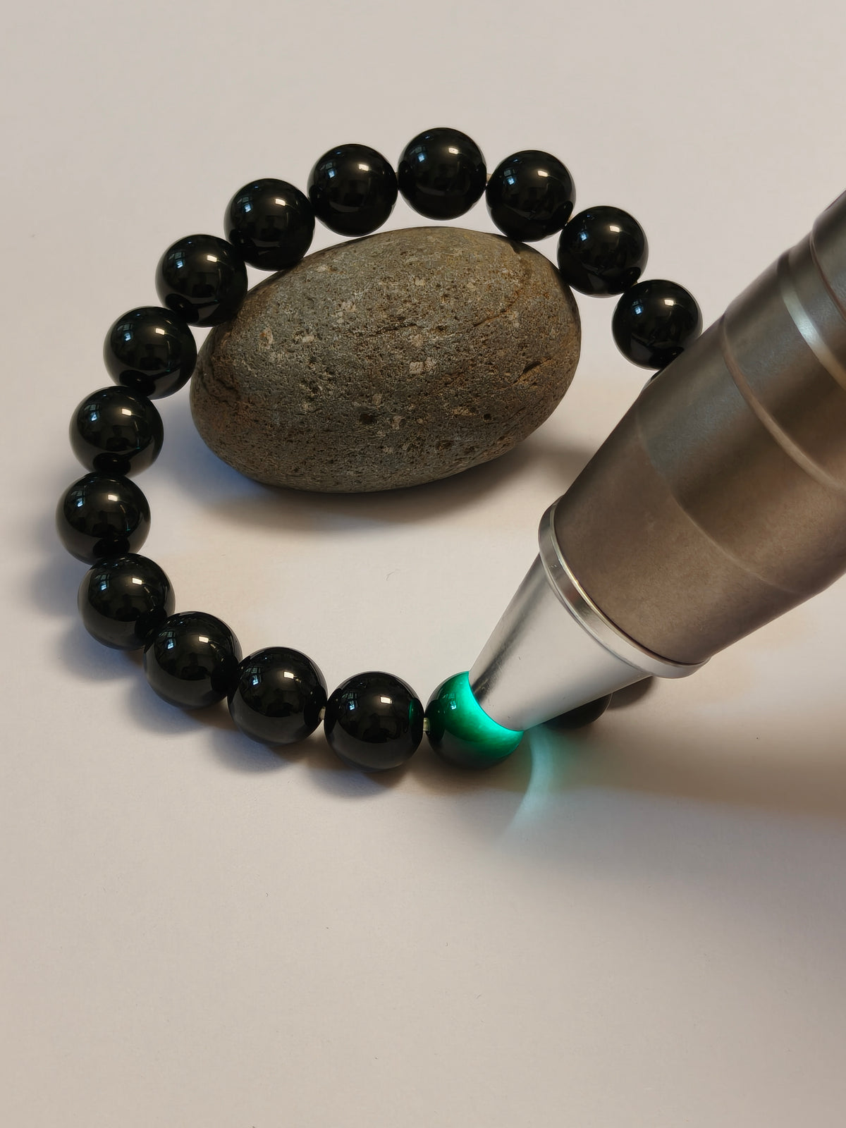 WE 10mm type A mo cui black  jadeite beads bracelet with certificate