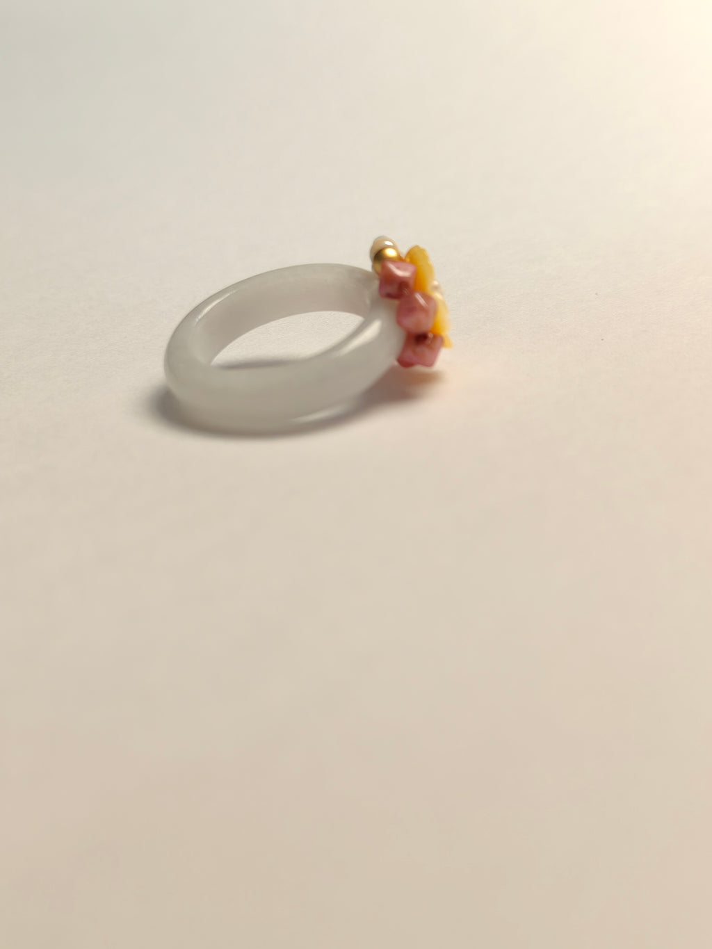 WE minimalist jadeite ring US size 5.5