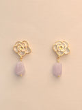 WE lavender jadeite earring