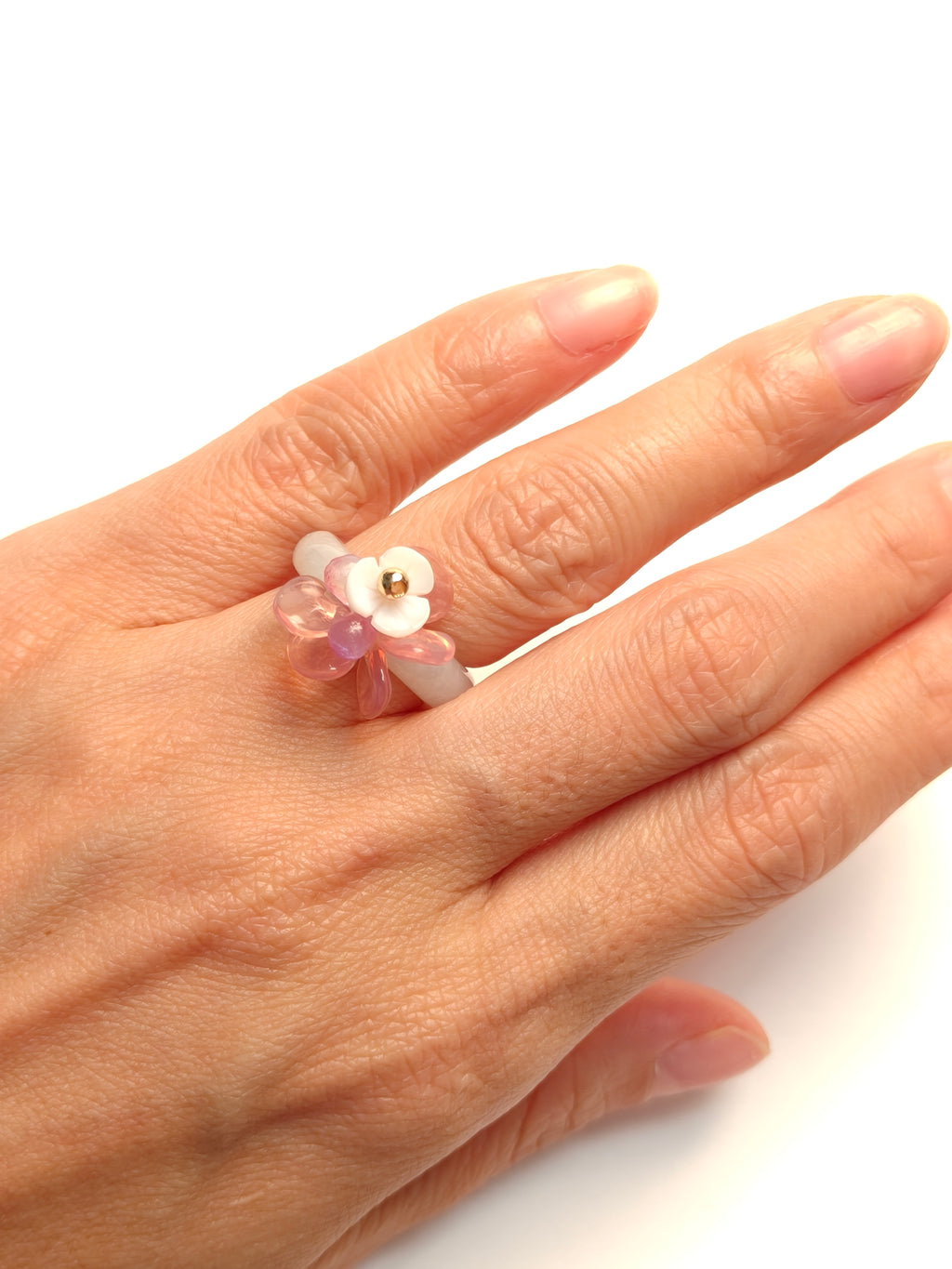 WE minimalist jadeite ring US size 5.5