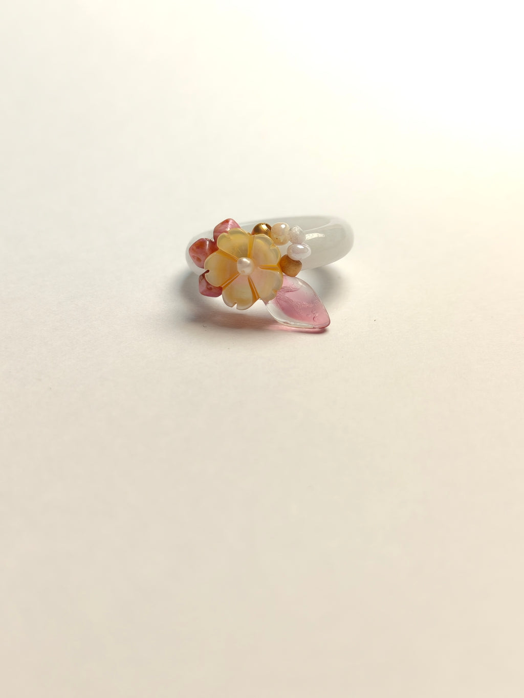 WE minimalist jadeite ring US size 5.5