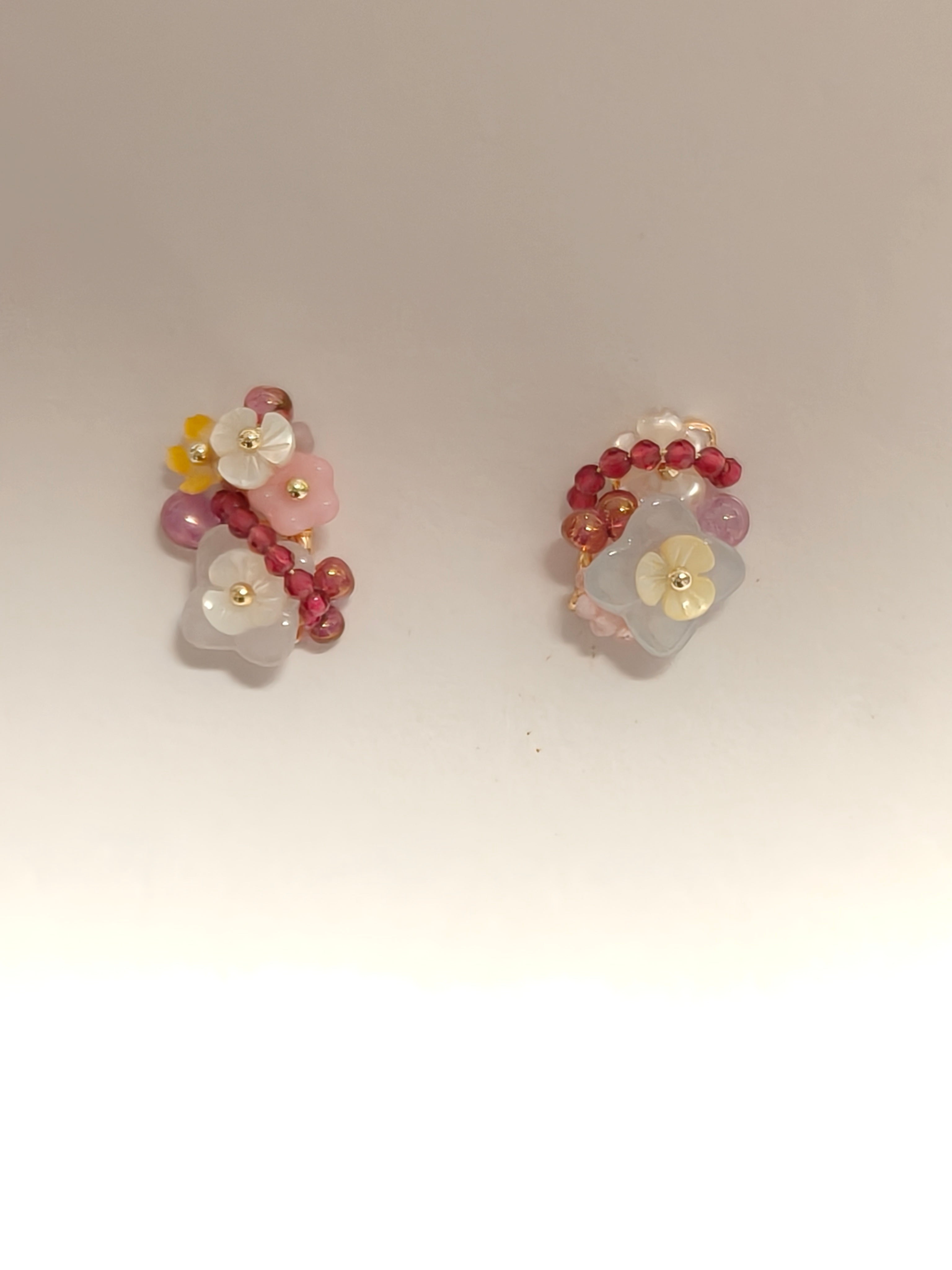 WE Monet jadeite earring